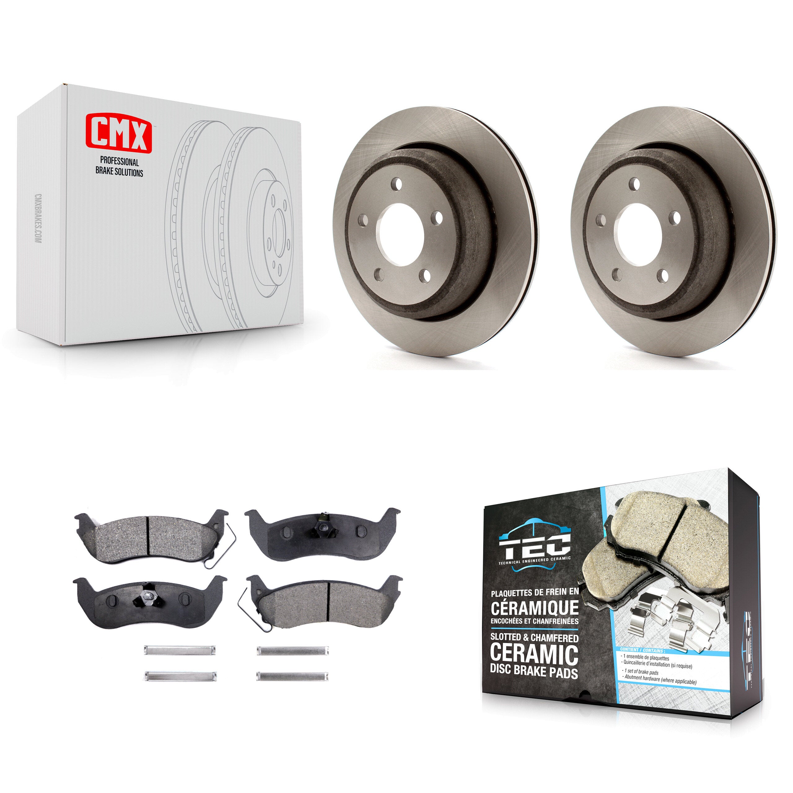 Transit Auto K8T-101746 Disc Brake Kit for 2010-2011 Ford Ranger, Mazda B2300, Mazda B4000 - Rear product image