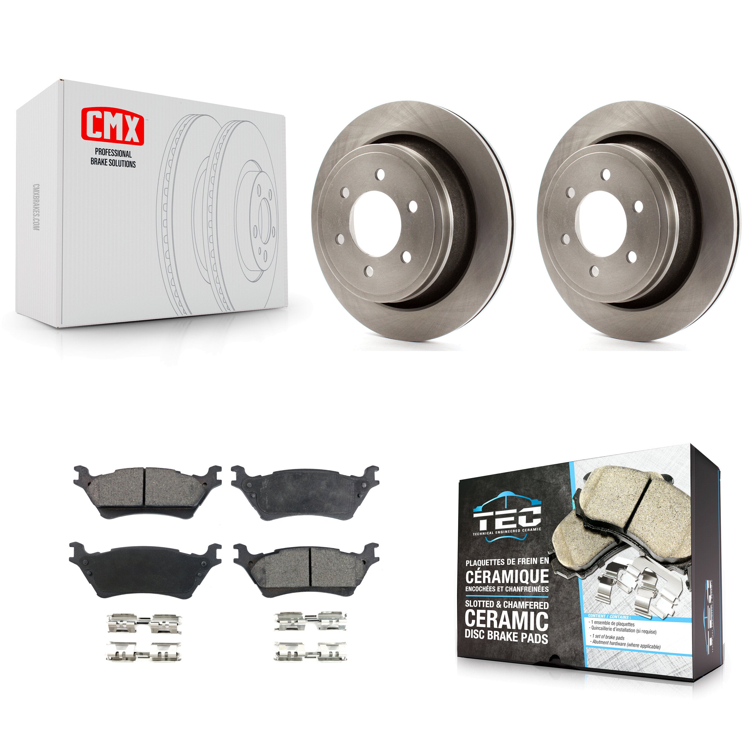 Transit Auto K8T-101748 Disc Brake Kit for 2012-2020 Ford F-150 - Rear product image