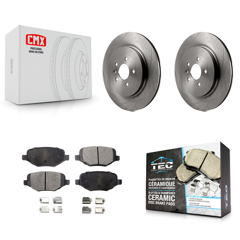 Transit Auto K8T-101750 Disc Brake Kit for 2012-2019 Ford Taurus, Lincoln MKT, Ford Explorer & more - Rear product image