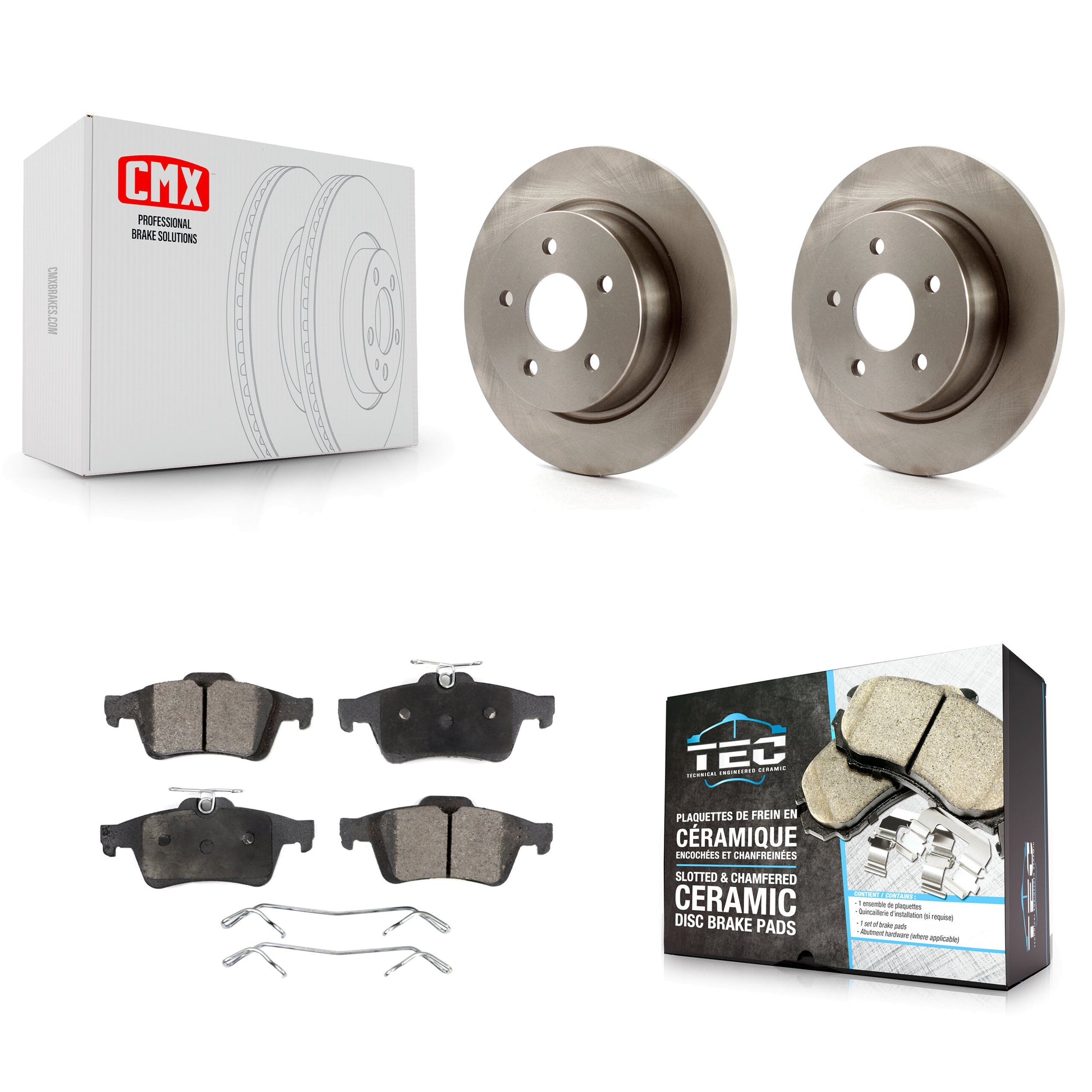 Transit Auto K8T-101752 Disc Brake Kit for 2013-2018 Ford Transit Connect, Ford C-Max, Ford Escape - Rear product image