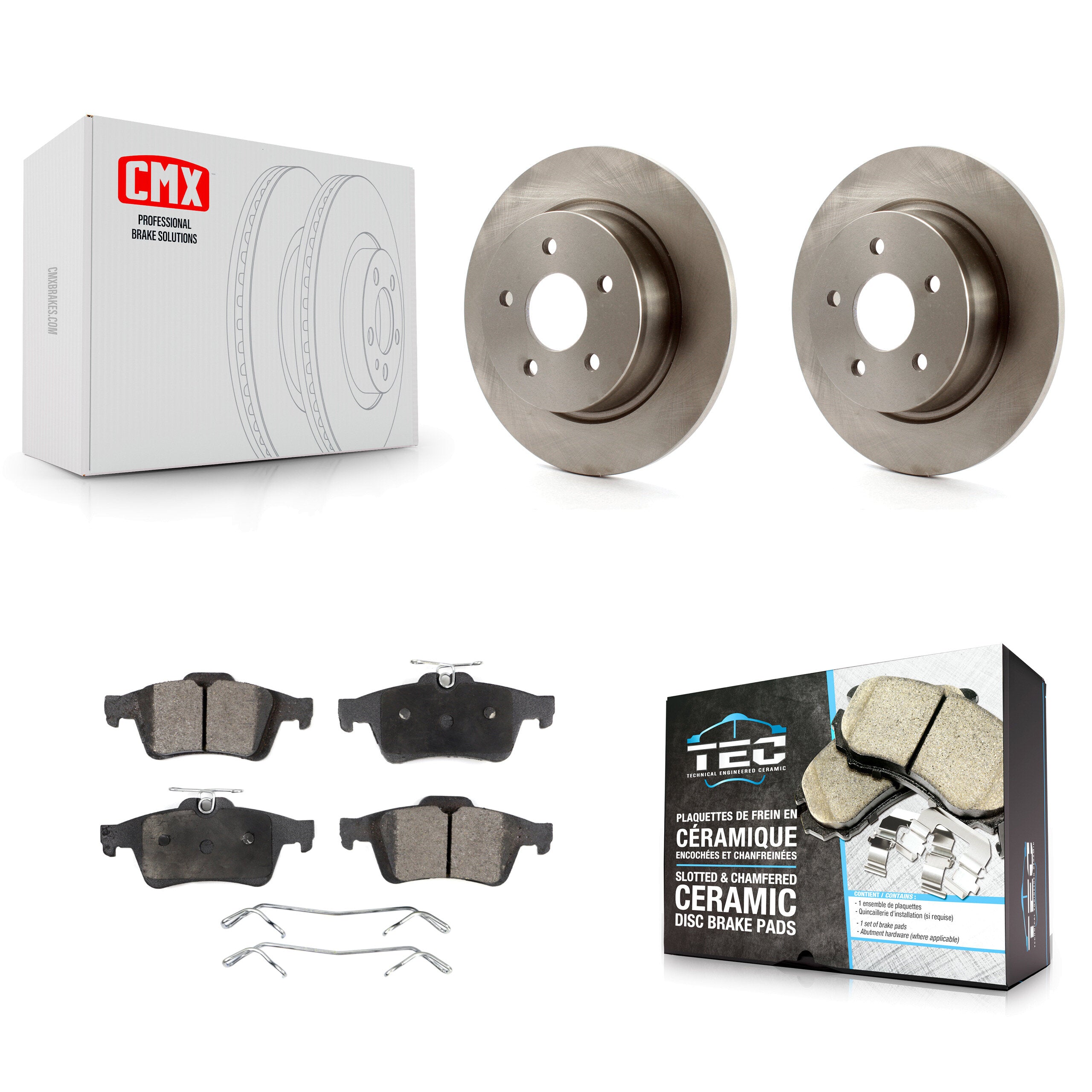 Transit Auto K8T-101752 Disc Brake Kit for 2013-2018 Ford Transit Connect, Ford C-Max, Ford Escape - Rear product image