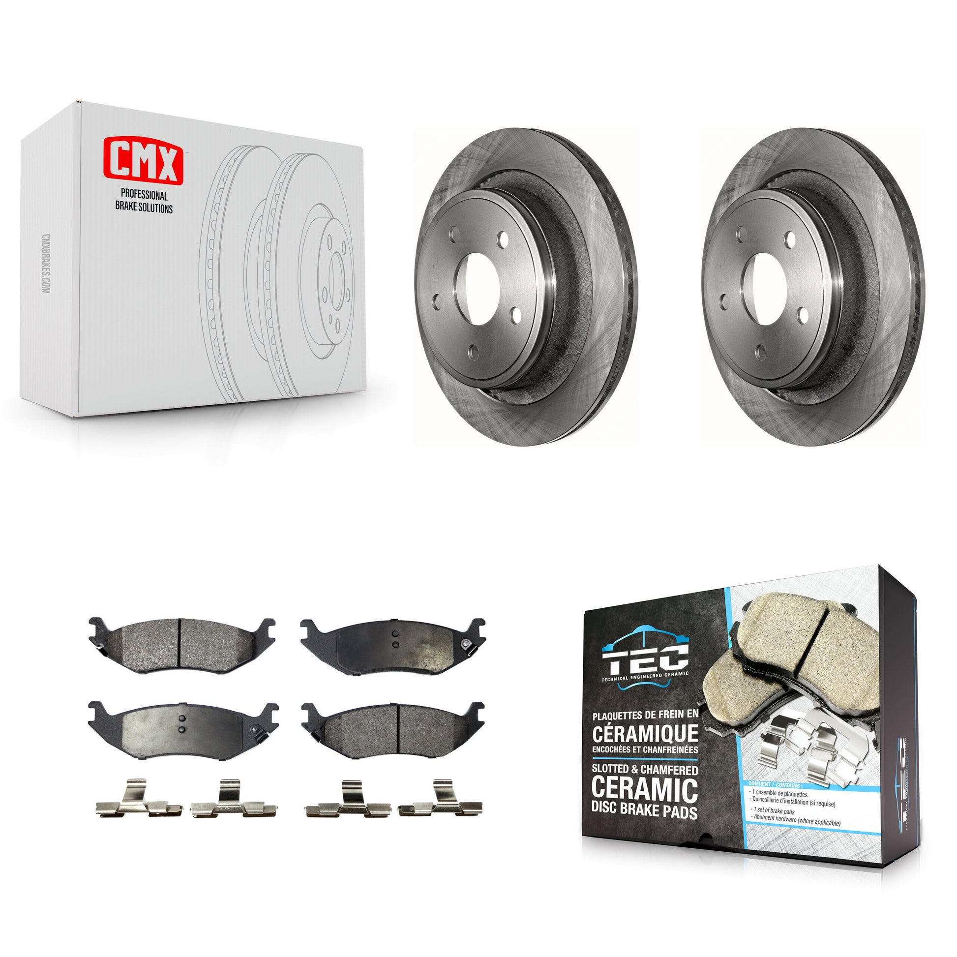 Transit Auto K8T-101769 Disc Brake Kit for 2002-2004 Dodge Ram 1500 - Rear product image