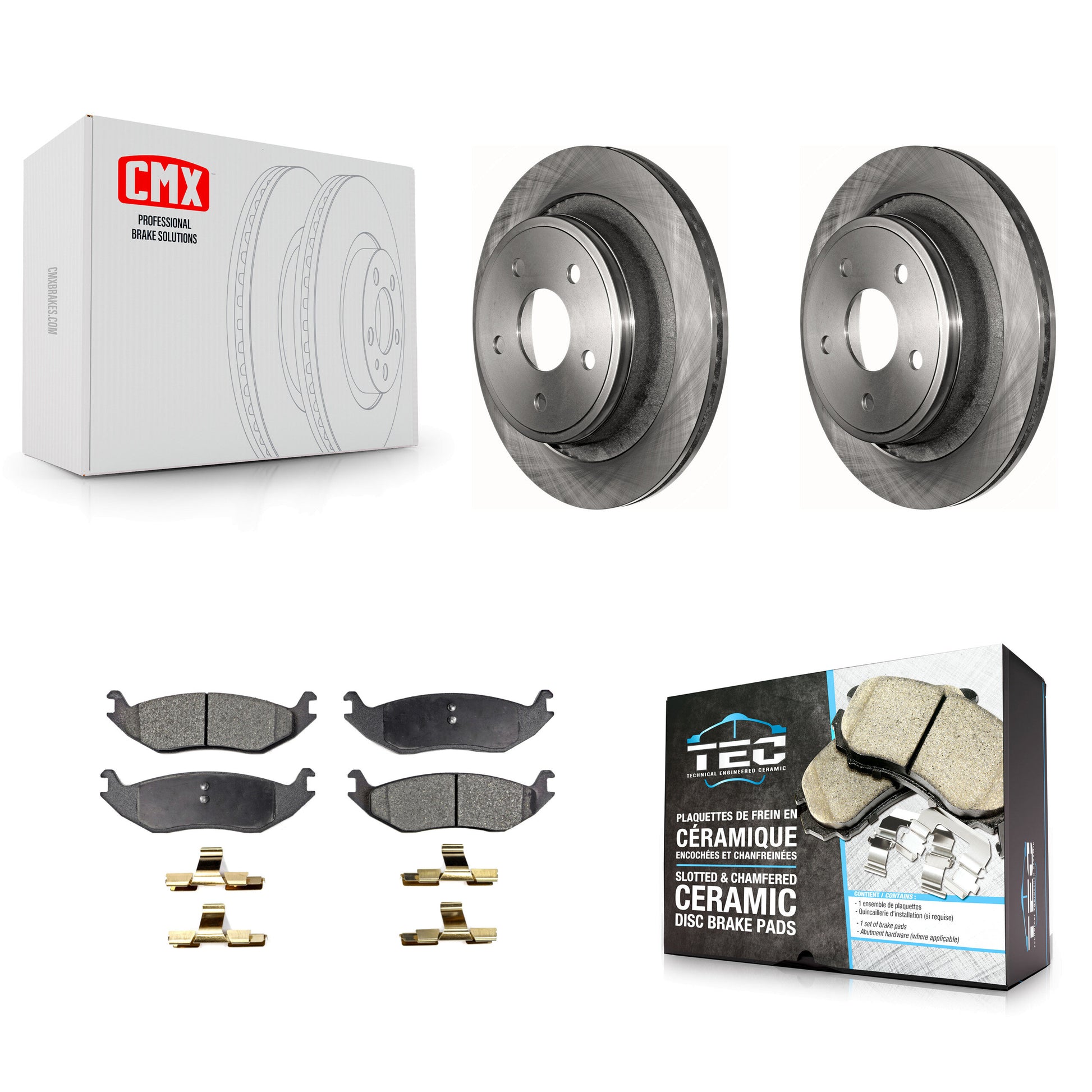 Transit Auto K8T-101770 Disc Brake Kit for 2004-2023 Ram 1500 Classic, Ram 1500, Dodge Ram 1500 & more - Rear product image