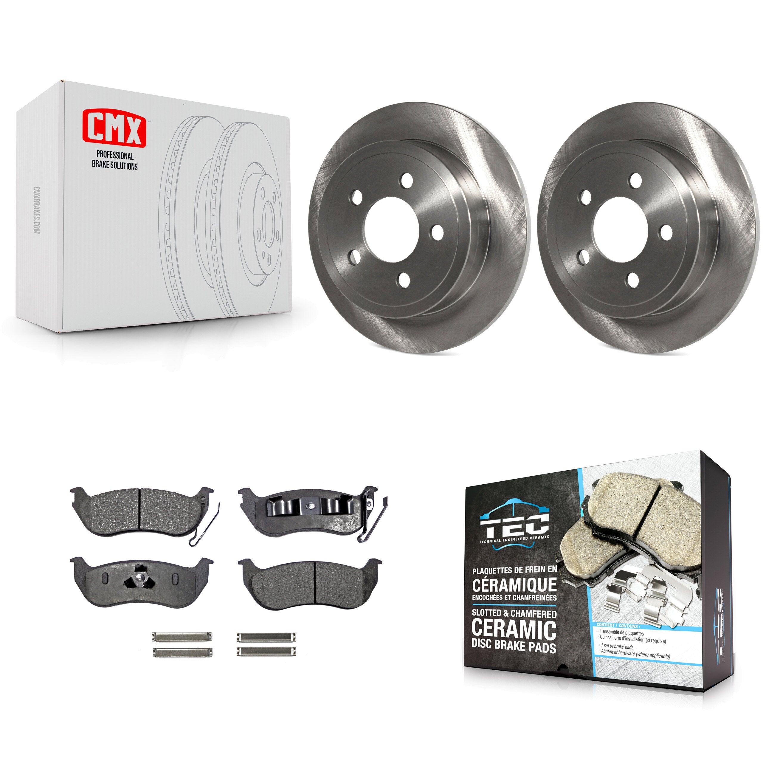 Transit Auto K8T-101771 Disc Brake Kit for 2003-2007 Jeep TJ, Jeep Liberty, Jeep Wrangler - Rear product image