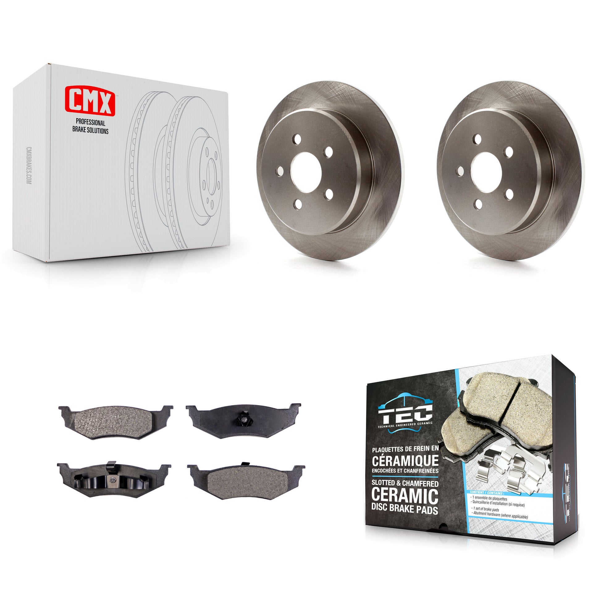 Transit Auto K8T-101772 Disc Brake Kit for 2003-2006 Chrysler PT Cruiser, Dodge Neon - Rear product image