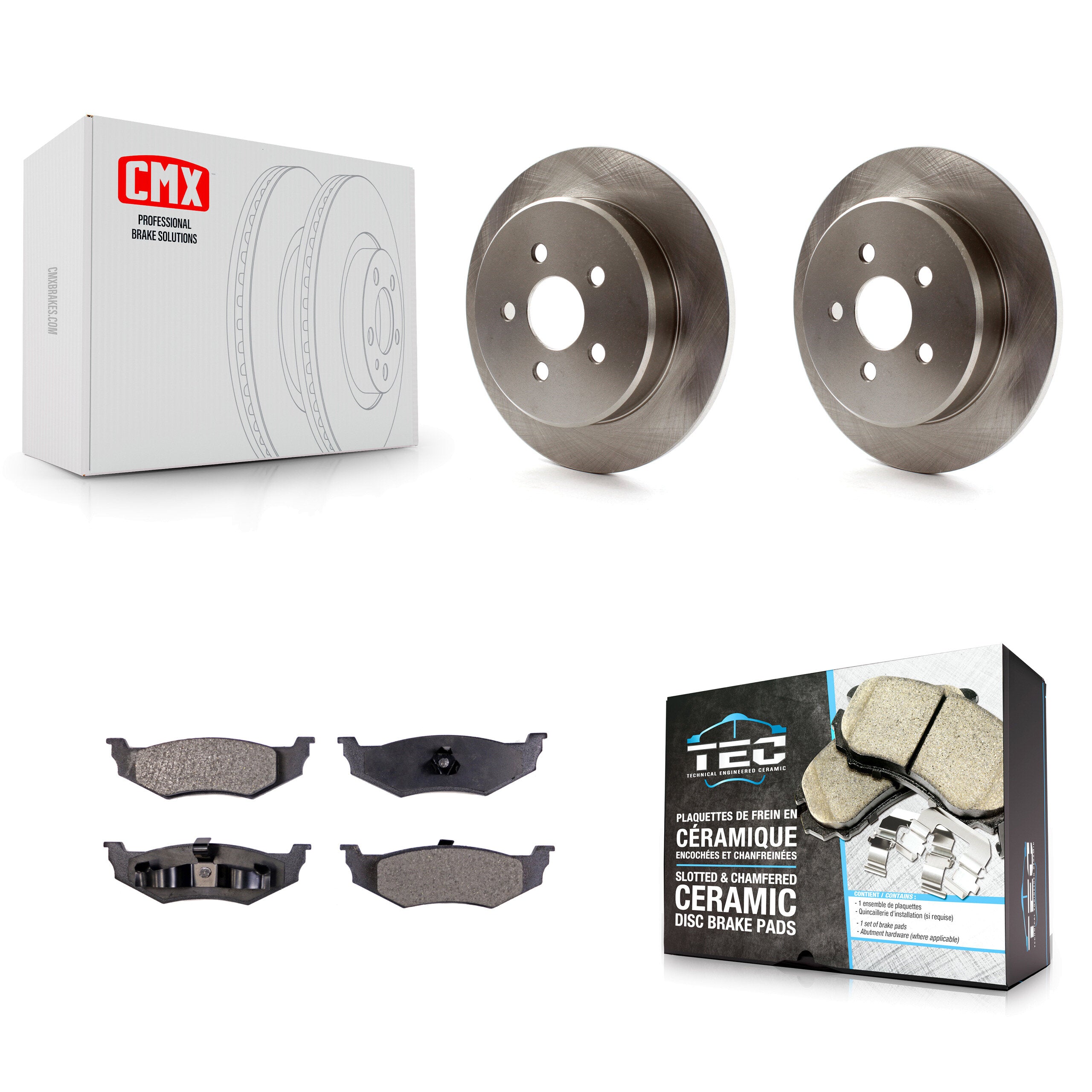 Transit Auto K8T-101772 Disc Brake Kit for 2003-2006 Chrysler PT Cruiser, Dodge Neon - Rear product image
