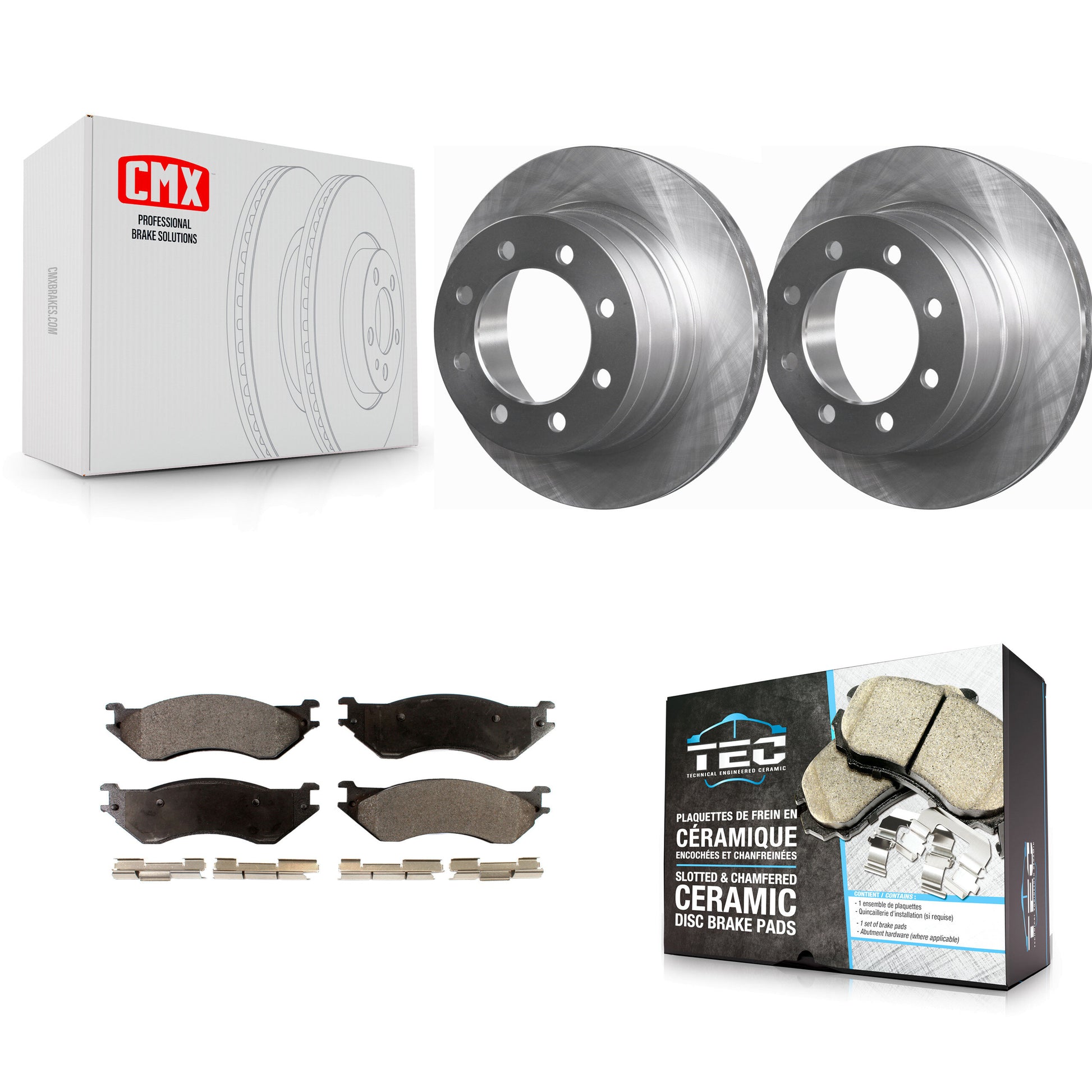 Transit Auto K8T-101773 Disc Brake Kit for 2003-2008 Dodge Ram 1500, Dodge Ram 2500, Dodge Ram 3500 - Rear product image