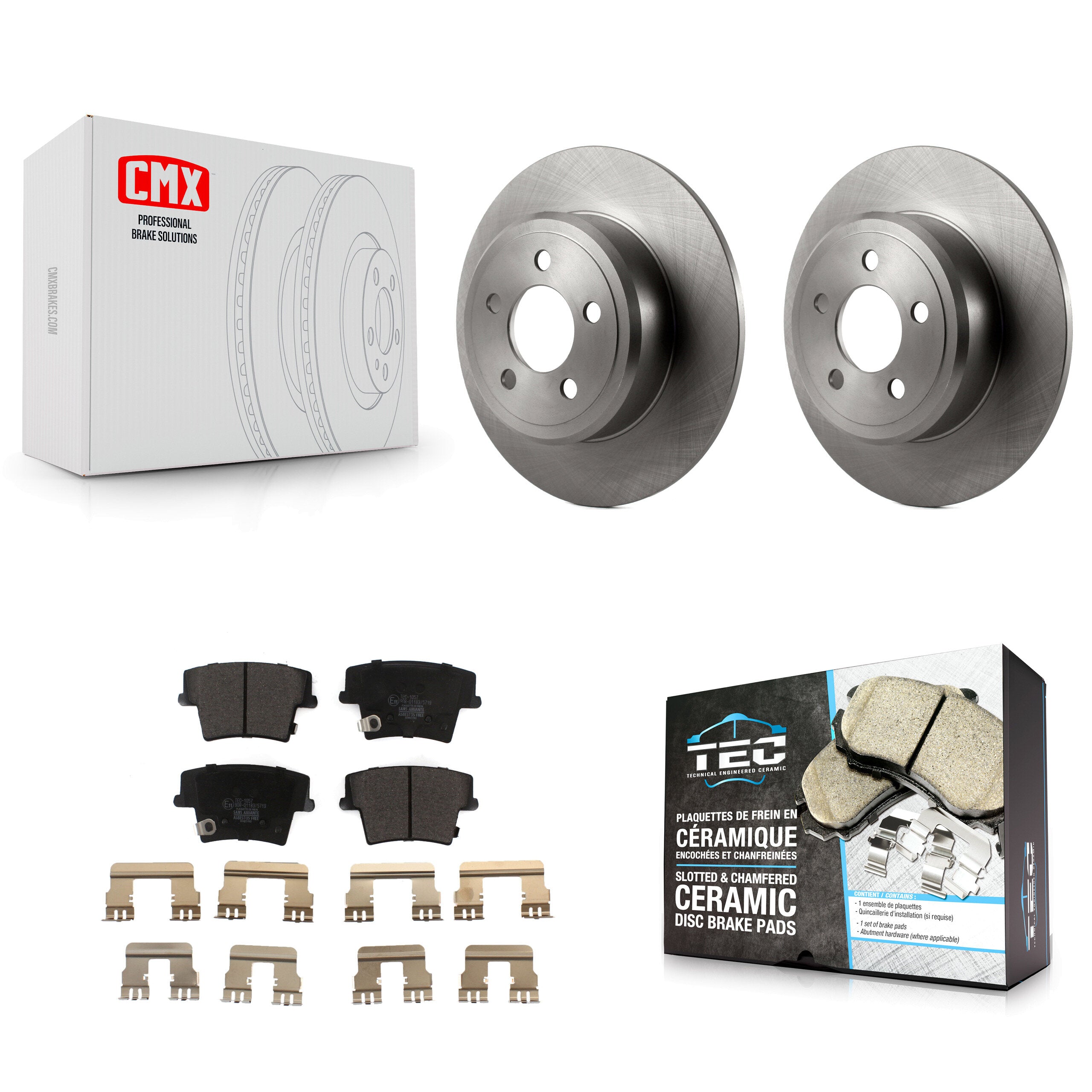 Transit Auto K8T-101778 Disc Brake Kit for 2005-2023 Dodge Challenger, Dodge Charger, Chrysler 300 - Rear product image