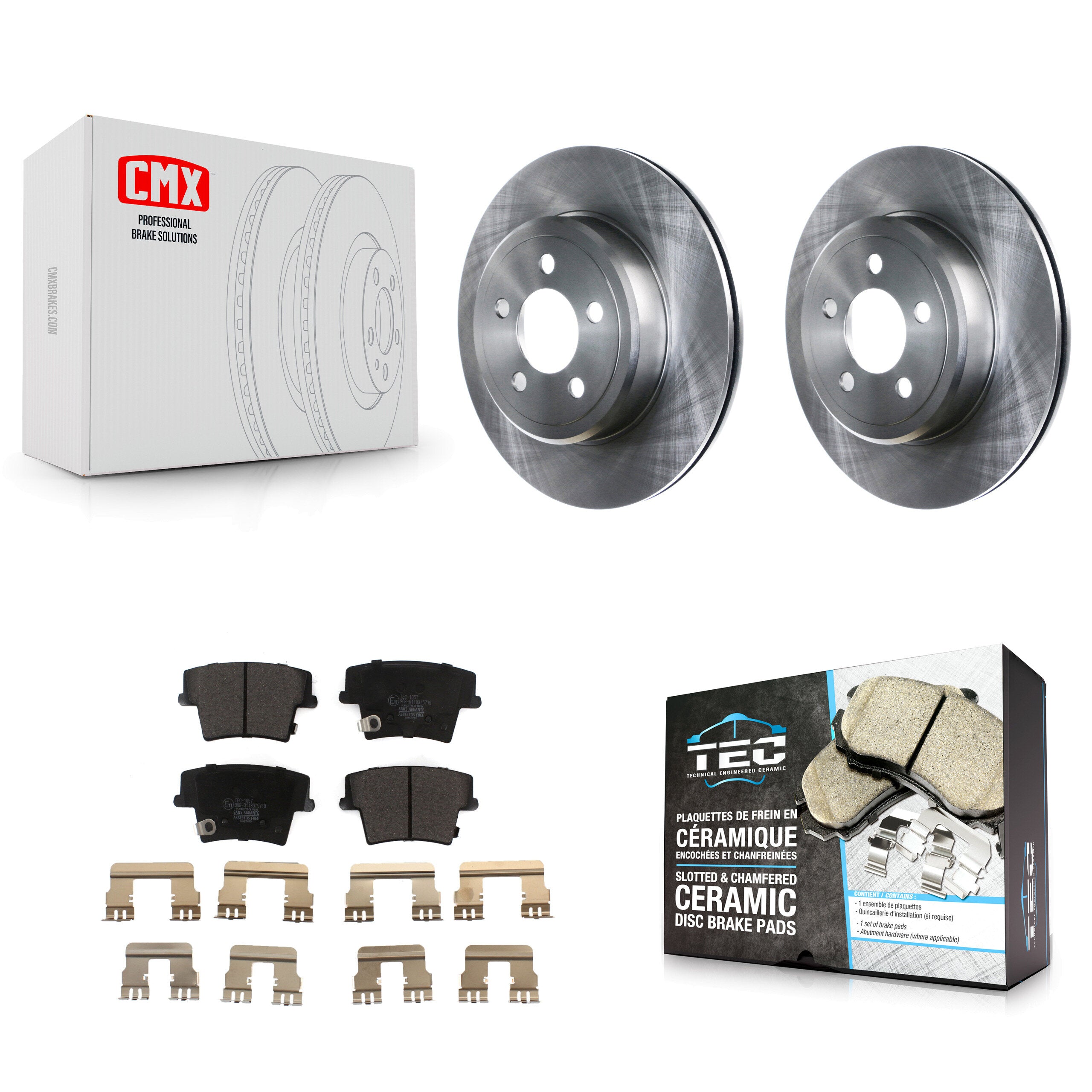 Transit Auto K8T-101779 Disc Brake Kit for 2005-2023 Dodge Challenger, Dodge Charger, Chrysler 300 - Rear product image