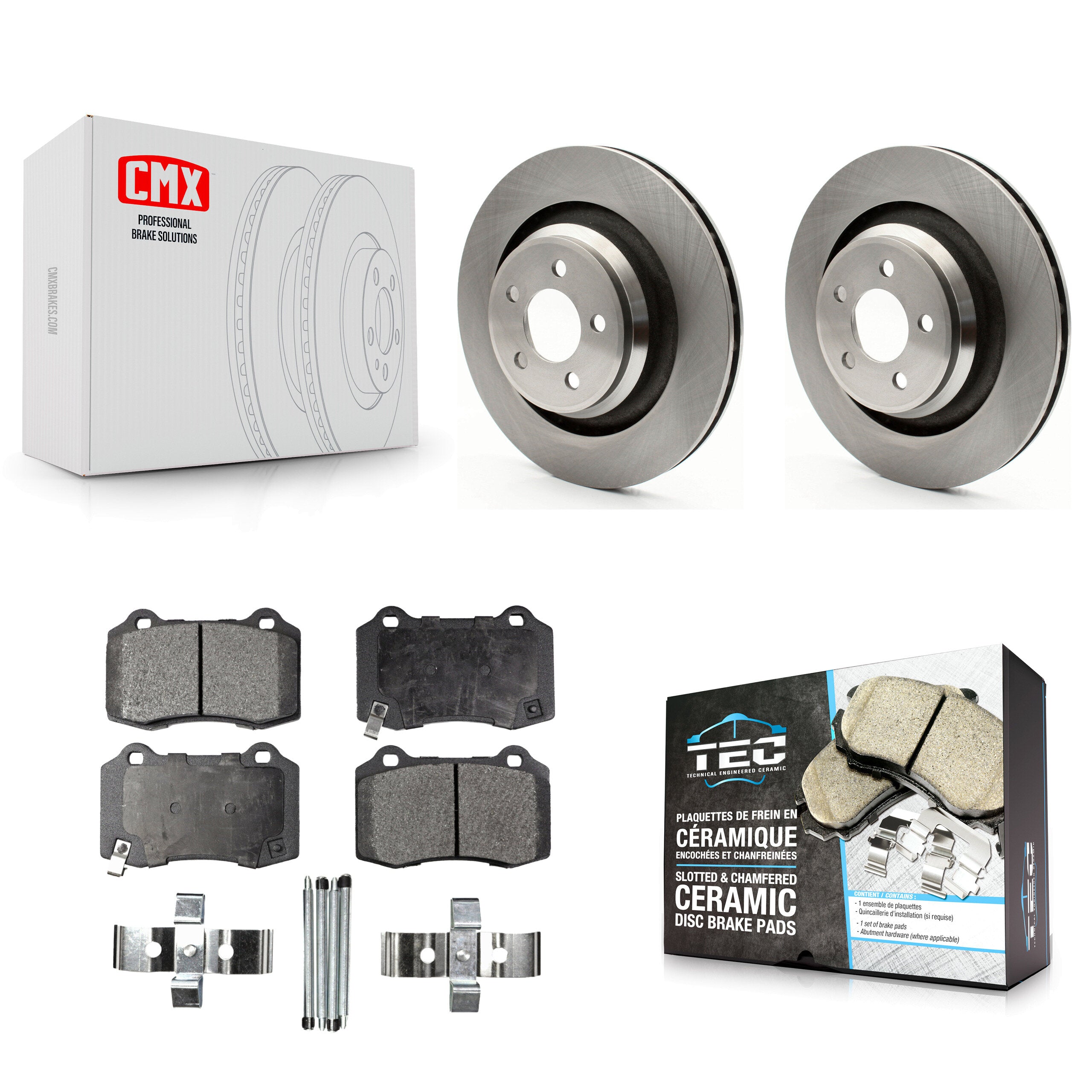 Transit Auto K8T-101781 Disc Brake Kit for 2005-2023 Dodge Challenger, Dodge Charger - Rear product image