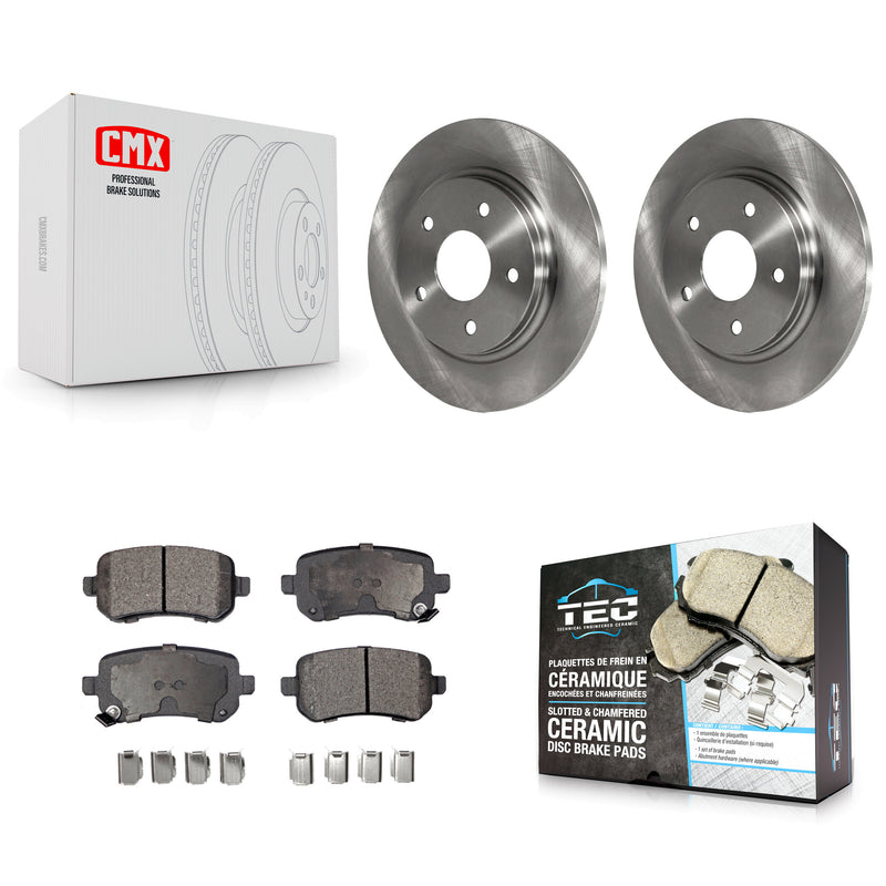 Transit Auto K8T-101794 Disc Brake Kit for 2008-2012 Chrysler Town & Country, Dodge Grand Caravan, Dodge Journey & more - Rear product image