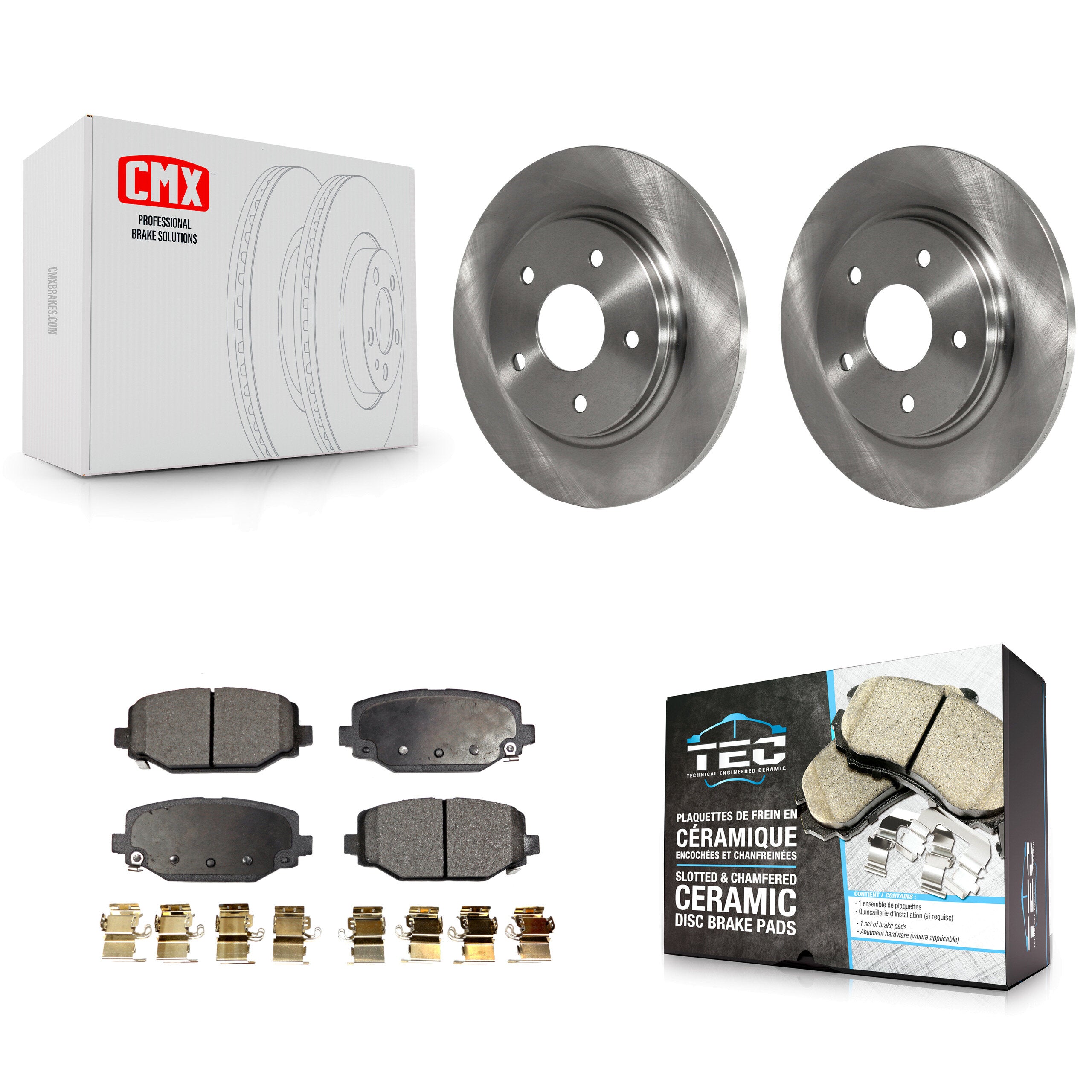 Transit Auto K8T-101795 Disc Brake Kit for 2017-2018 Dodge Grand Caravan - Rear product image