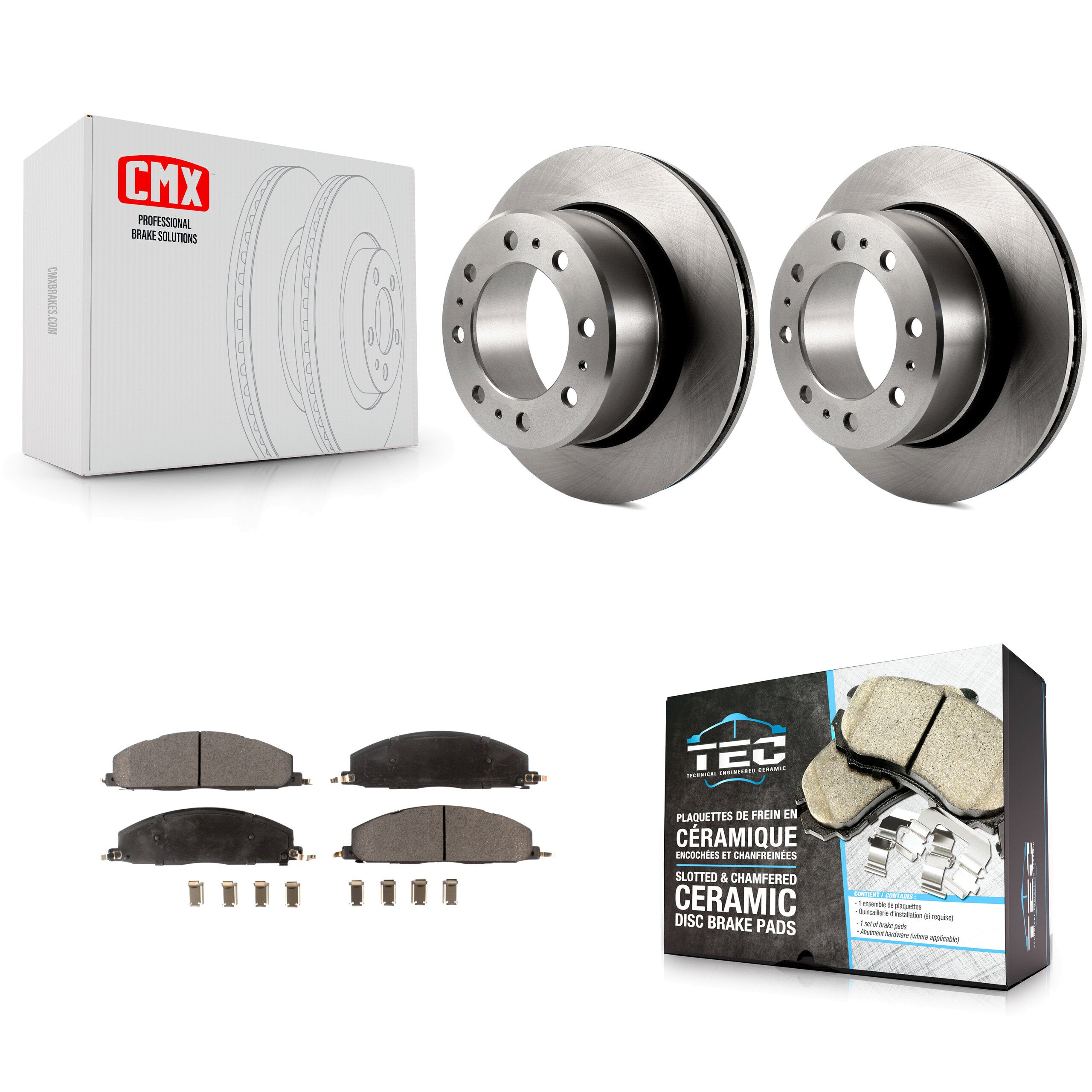 Transit Auto K8T-101797 Disc Brake Kit for 2009-2018 Ram 1500, Ram 2500, Ram 3500 & more - Rear product image