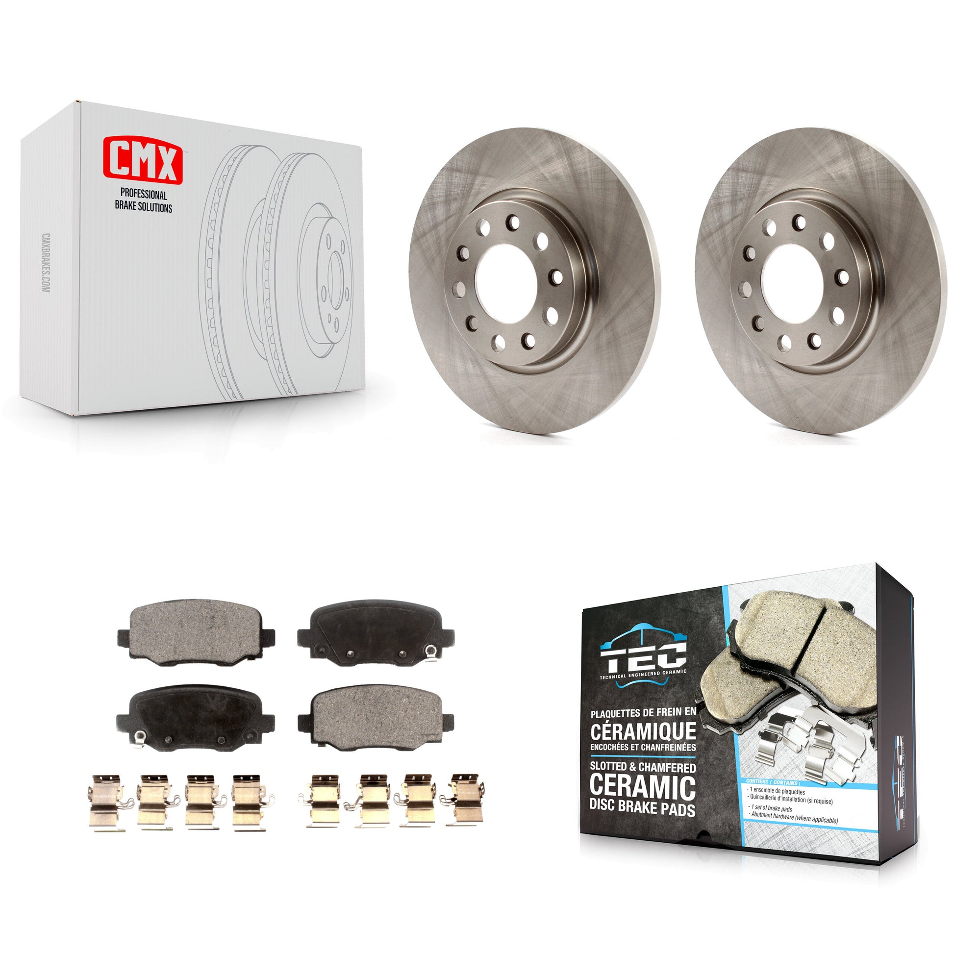 Transit Auto K8T-101803 Disc Brake Kit for 2014-2022 Chrysler 200, Jeep Cherokee - Rear product image