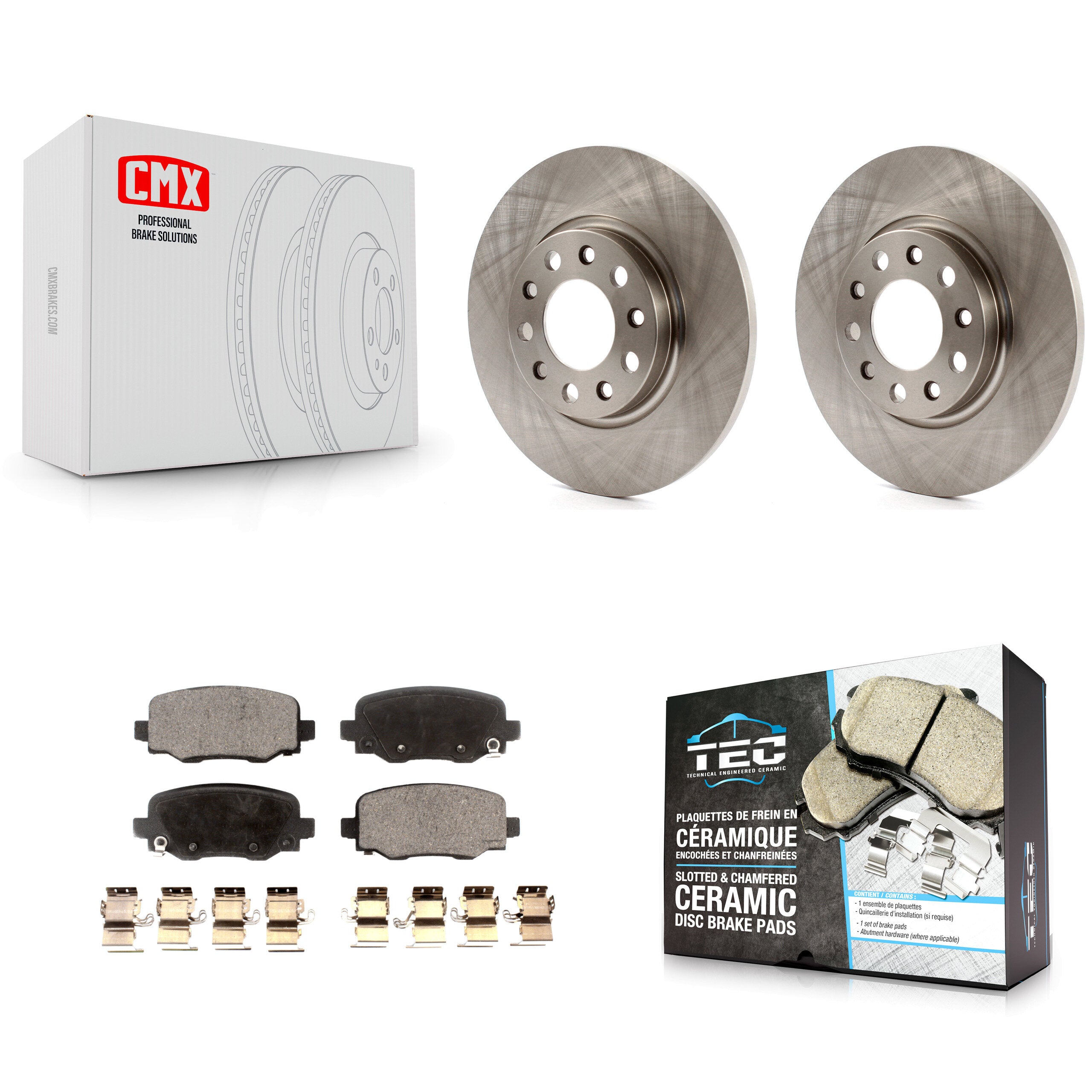 Transit Auto K8T-101803 Disc Brake Kit for 2014-2022 Chrysler 200, Jeep Cherokee - Rear product image