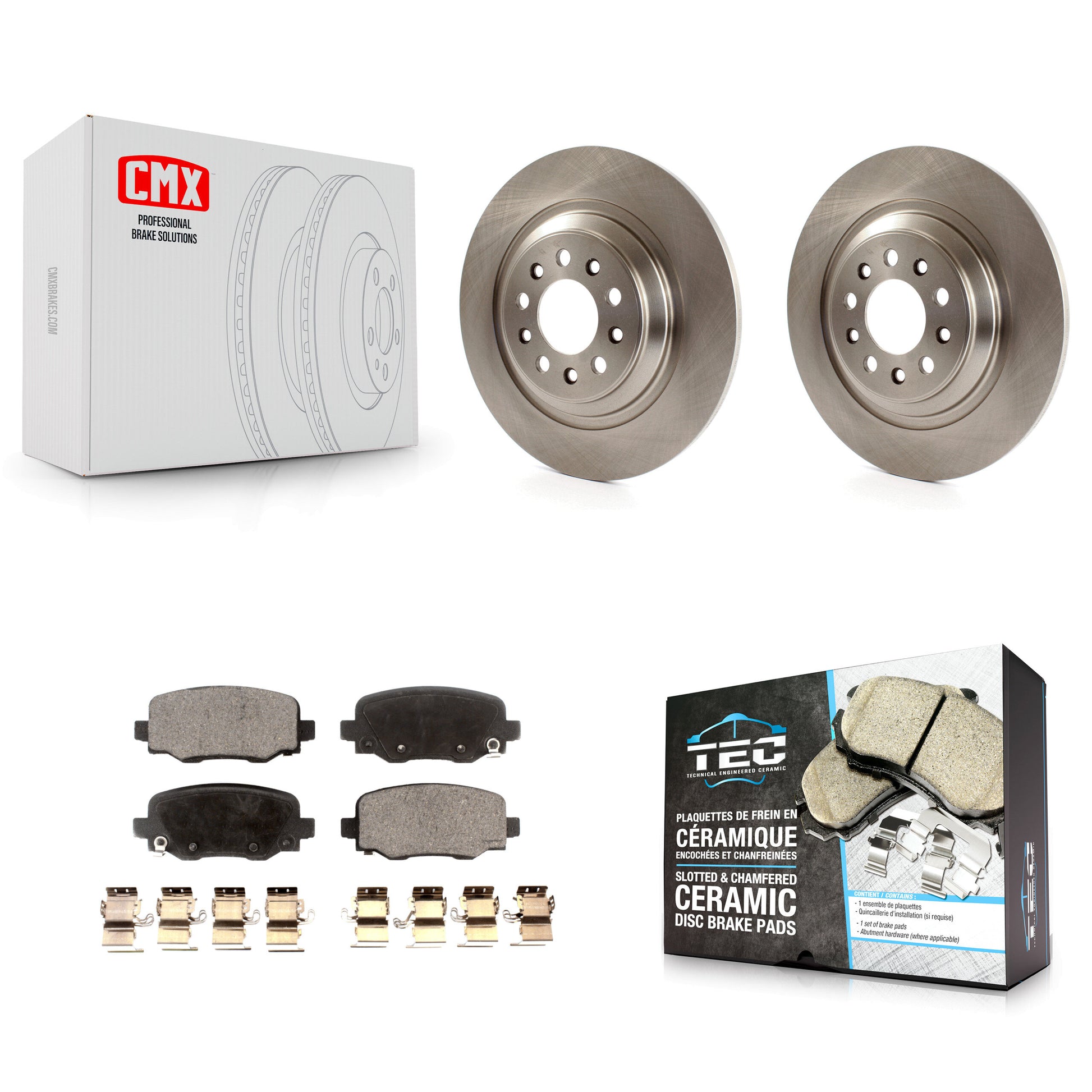 Transit Auto K8T-101806 Disc Brake Kit for 2014-2022 Jeep Cherokee - Rear product image