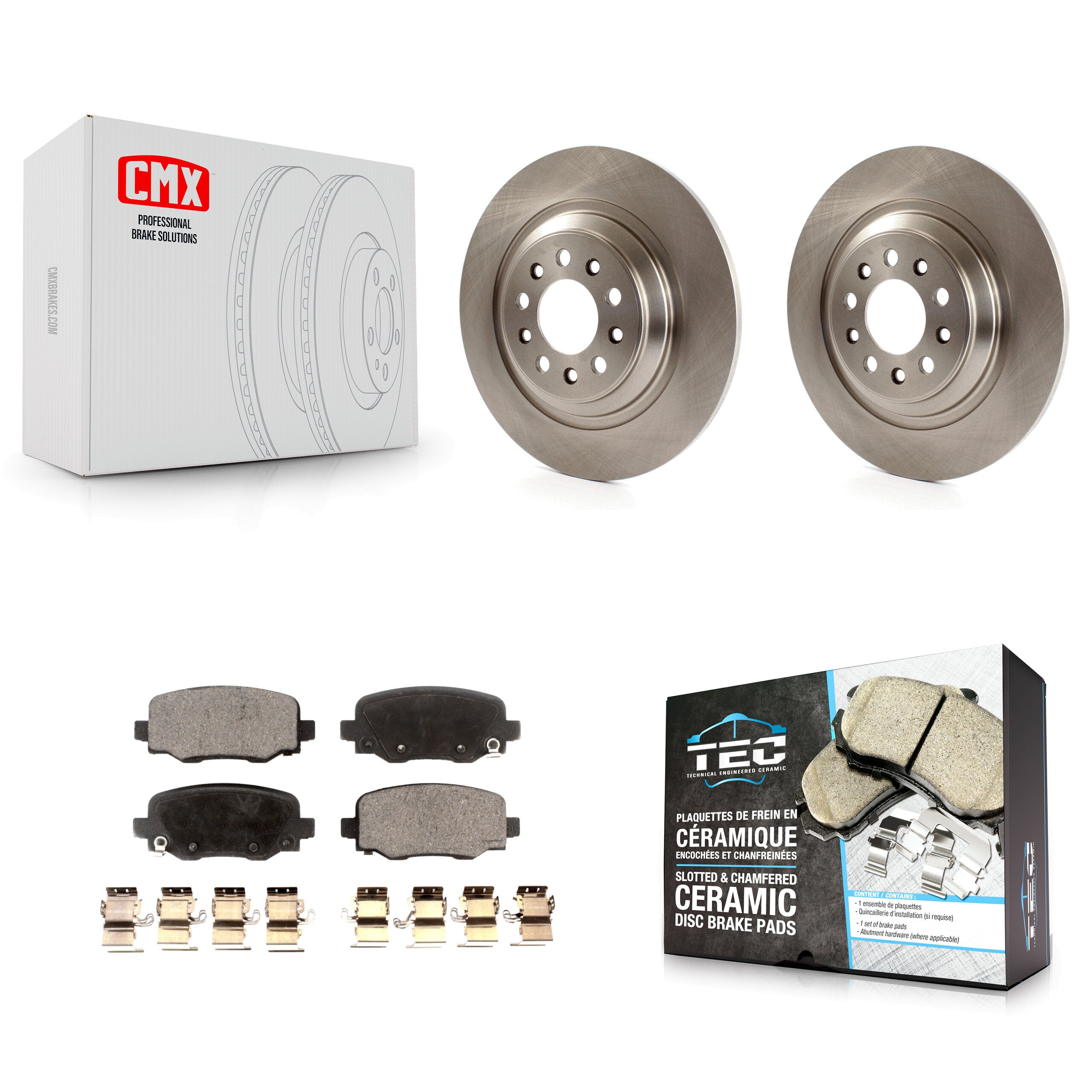 Transit Auto K8T-101806 Disc Brake Kit for 2014-2022 Jeep Cherokee - Rear product image