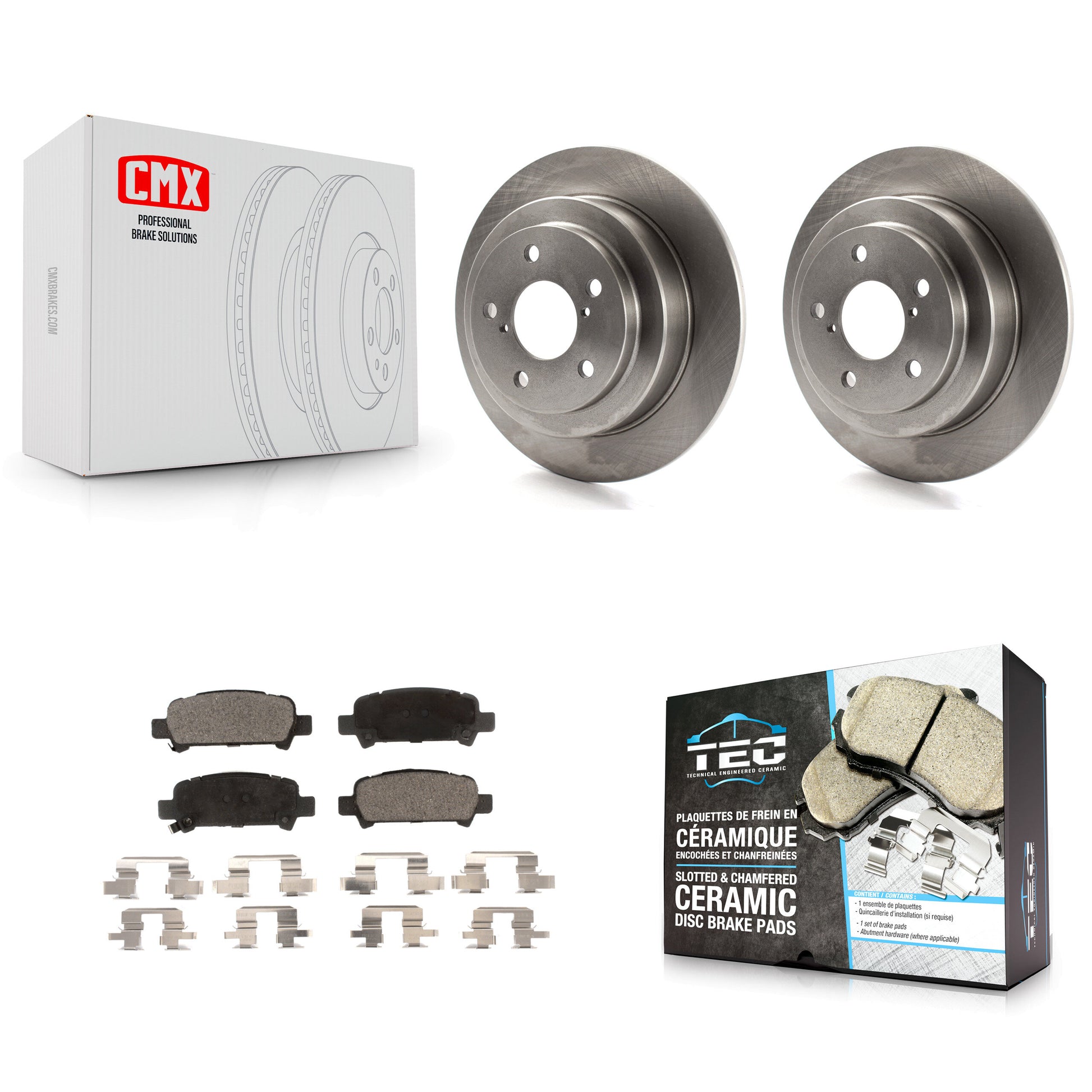 Transit Auto K8T-101812 Disc Brake Kit for 1998-2003 Subaru Impreza, Subaru Forester - Rear product image