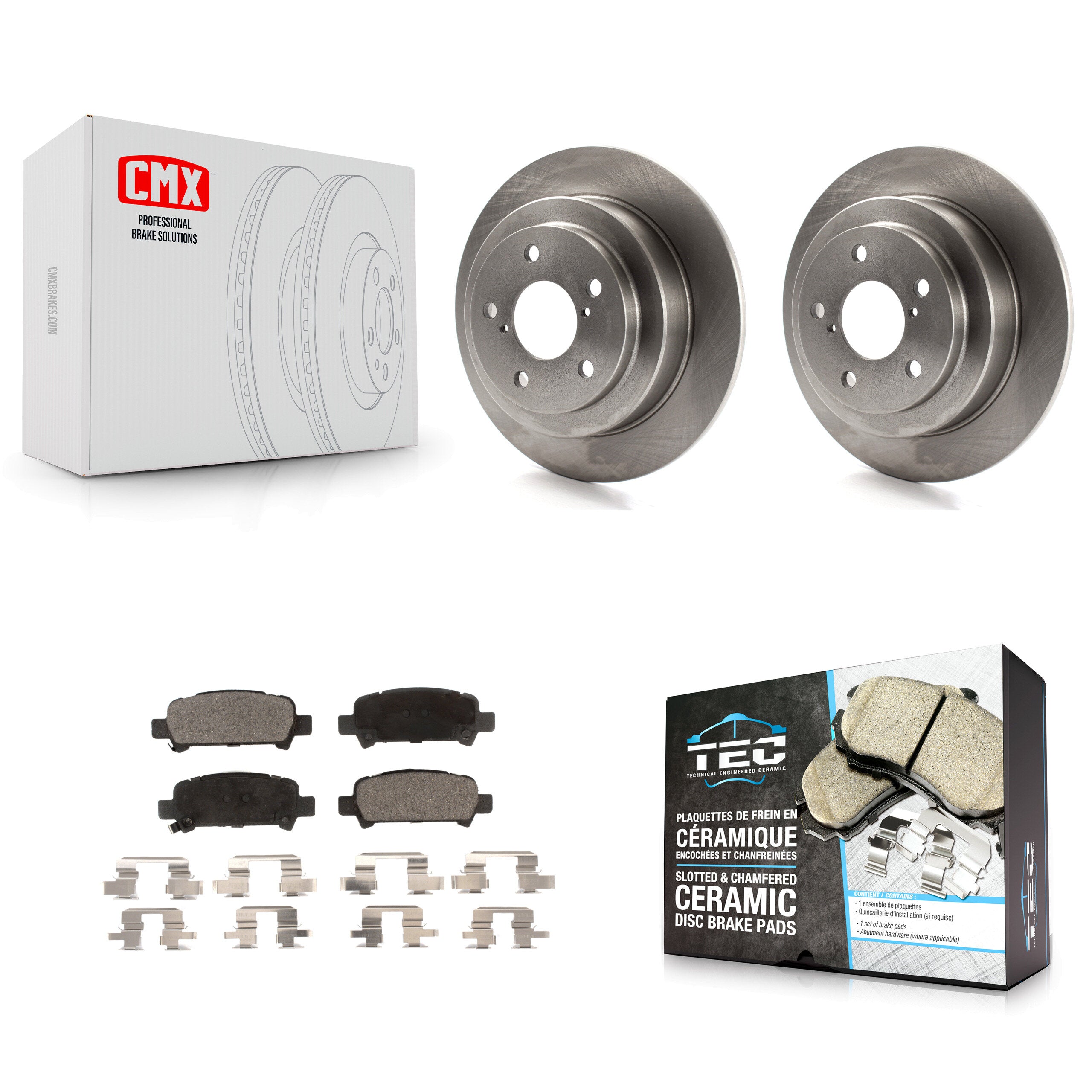 Transit Auto K8T-101812 Disc Brake Kit for 1998-2003 Subaru Impreza, Subaru Forester - Rear product image