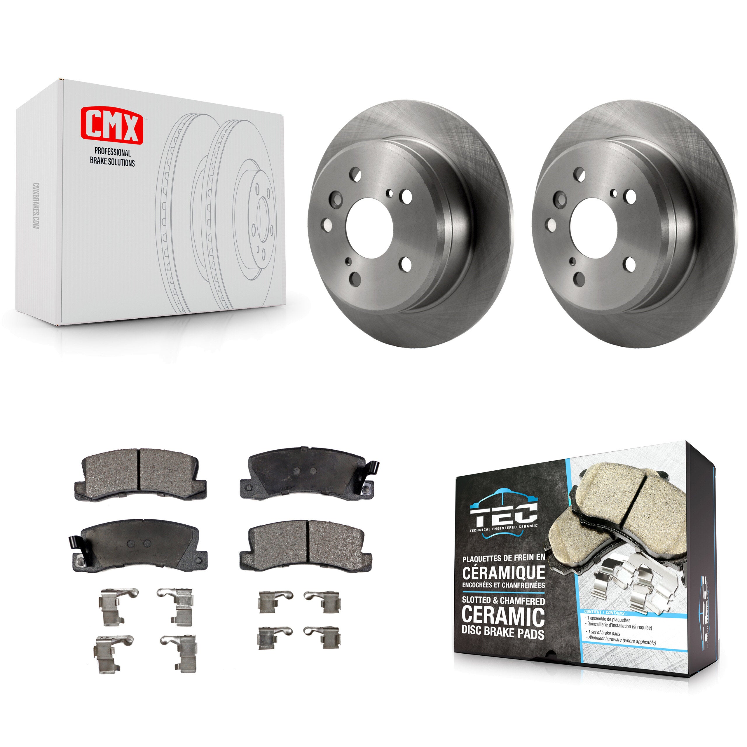 Transit Auto K8T-101814 Disc Brake Kit for 1992-2000 Toyota Solara, Lexus ES300, Toyota Camry - Rear product image