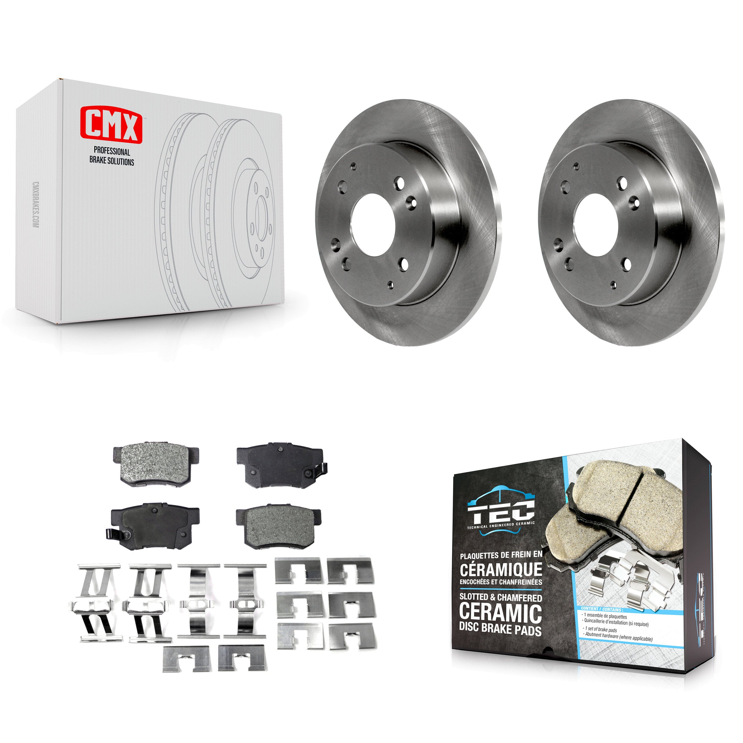 Transit Auto K8T-101818 Disc Brake Kit for 1991-1997 Acura CL, Honda Accord - Rear product image
