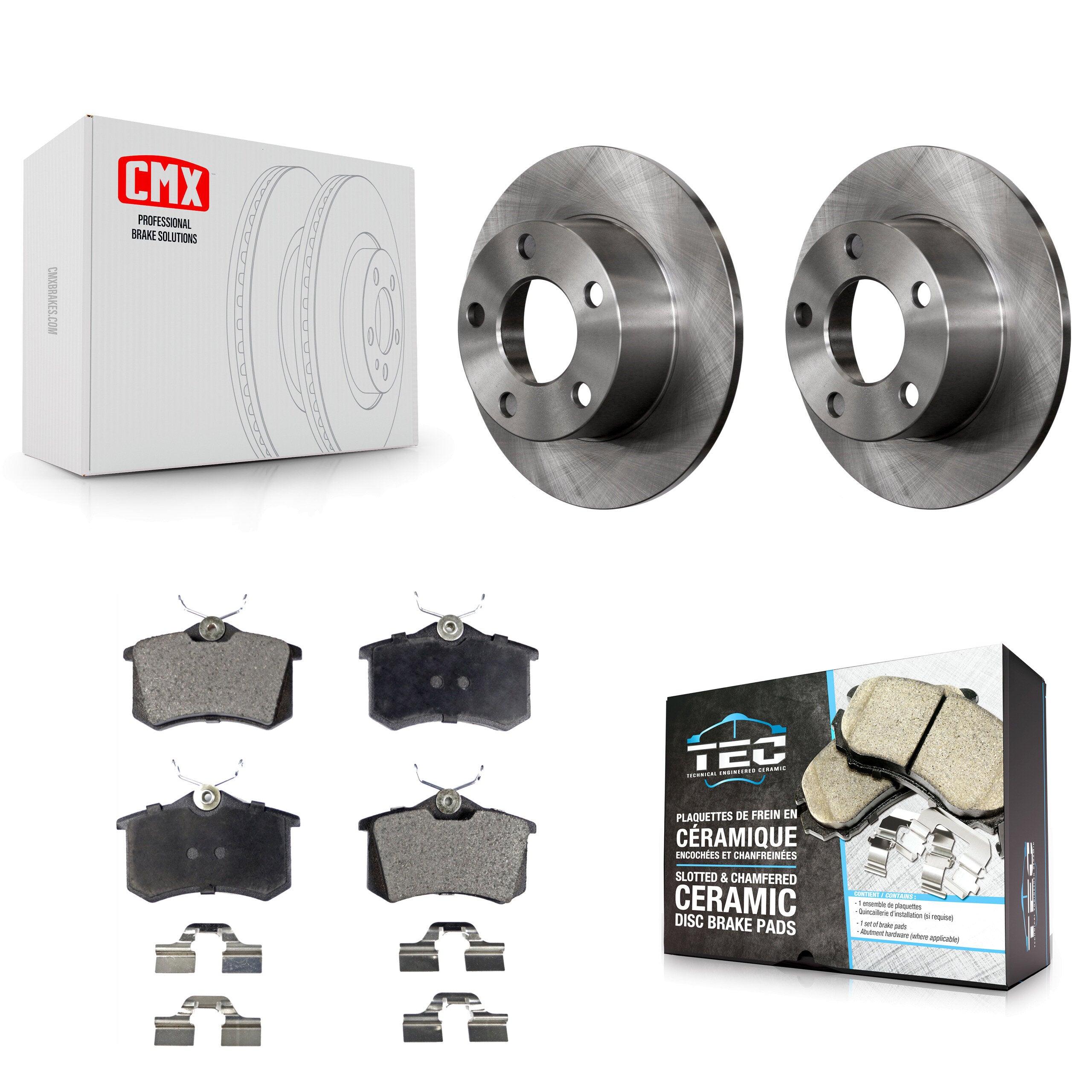 Transit Auto K8T-101822 Disc Brake Kit for 1997-2003 Audi A6, Volkswagen Passat - Rear product image