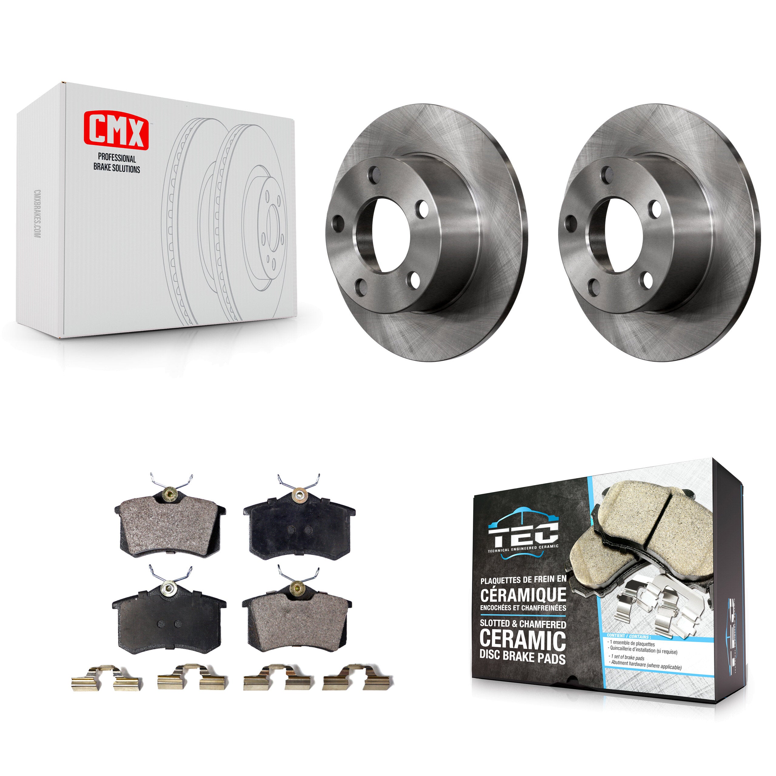 Transit Auto K8T-101823 Disc Brake Kit for 1998-2005 Audi A6, Volkswagen Passat - Rear product image