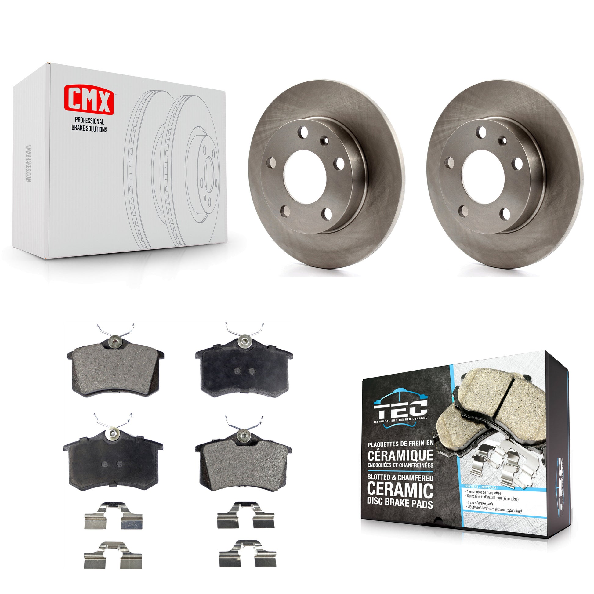 Transit Auto K8T-101824 Disc Brake Kit for 2002-2005 Audi A4, Audi S4 - Rear product image