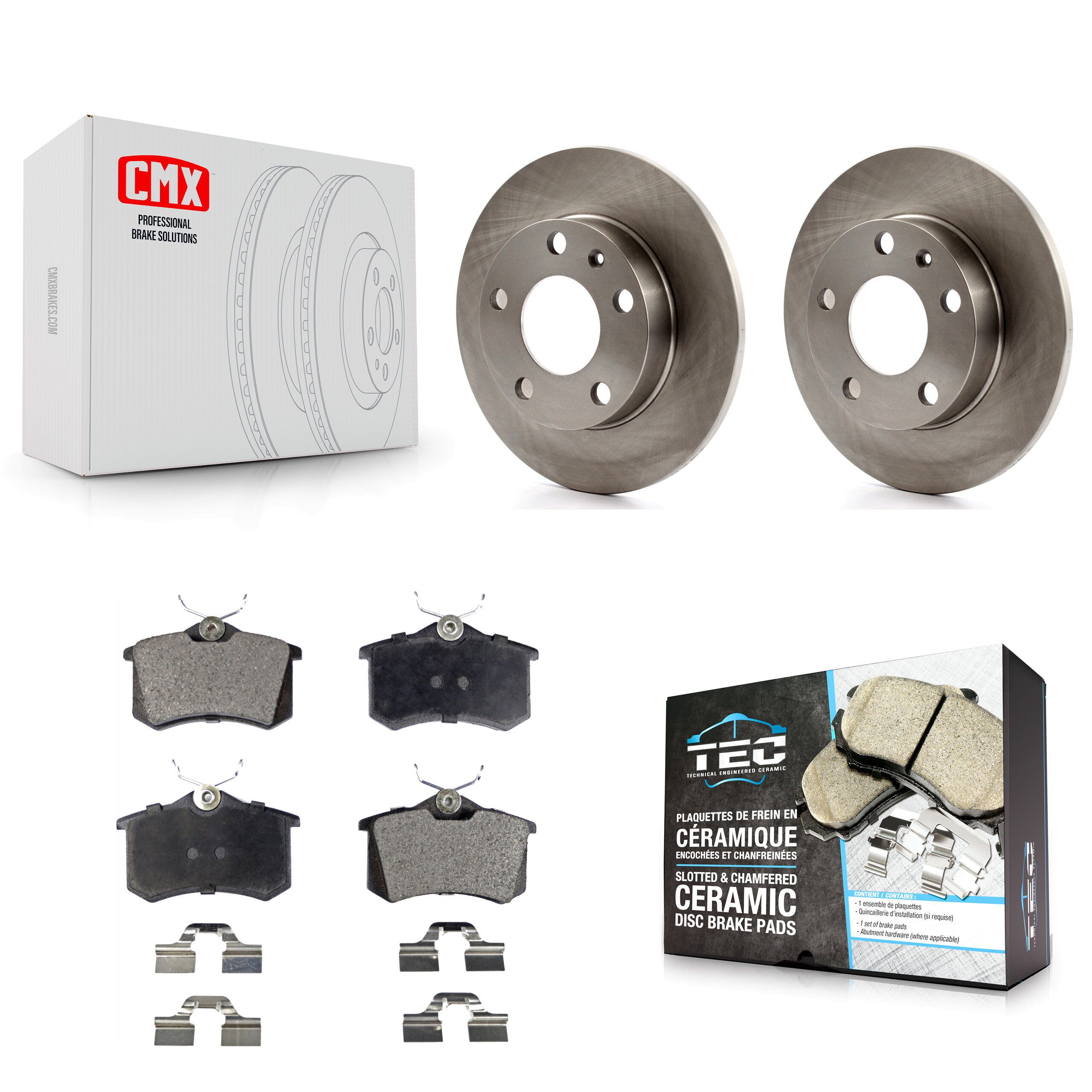 Transit Auto K8T-101824 Disc Brake Kit for 2002-2005 Audi A4, Audi S4 - Rear product image
