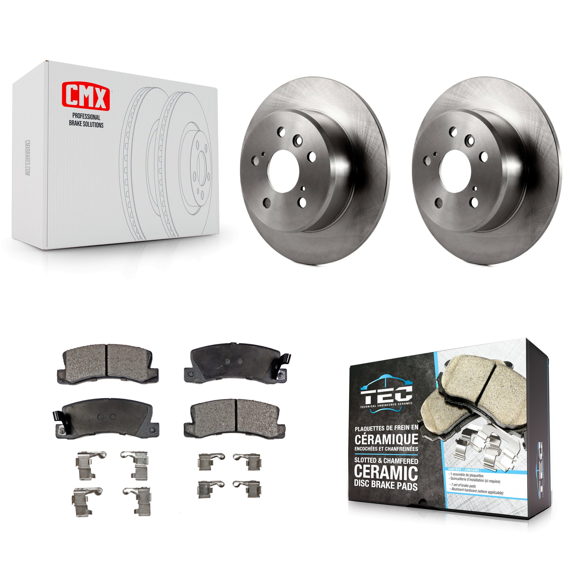 Transit Auto K8T-101826 Disc Brake Kit for 1992-2003 Lexus RX300, Toyota Camry, Lexus ES300 - Rear product image