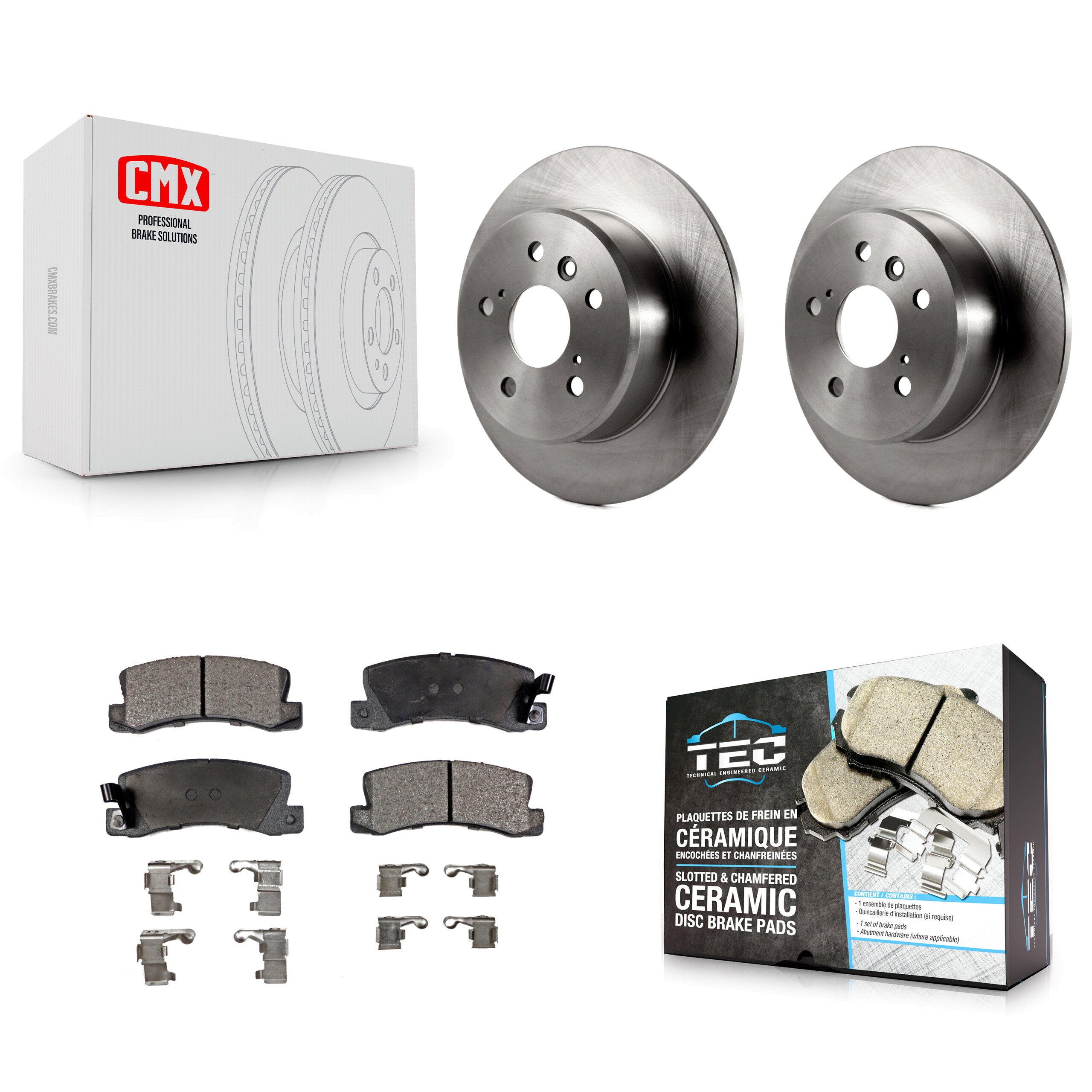 Transit Auto K8T-101826 Disc Brake Kit for 1992-2003 Lexus RX300, Toyota Camry, Lexus ES300 - Rear product image