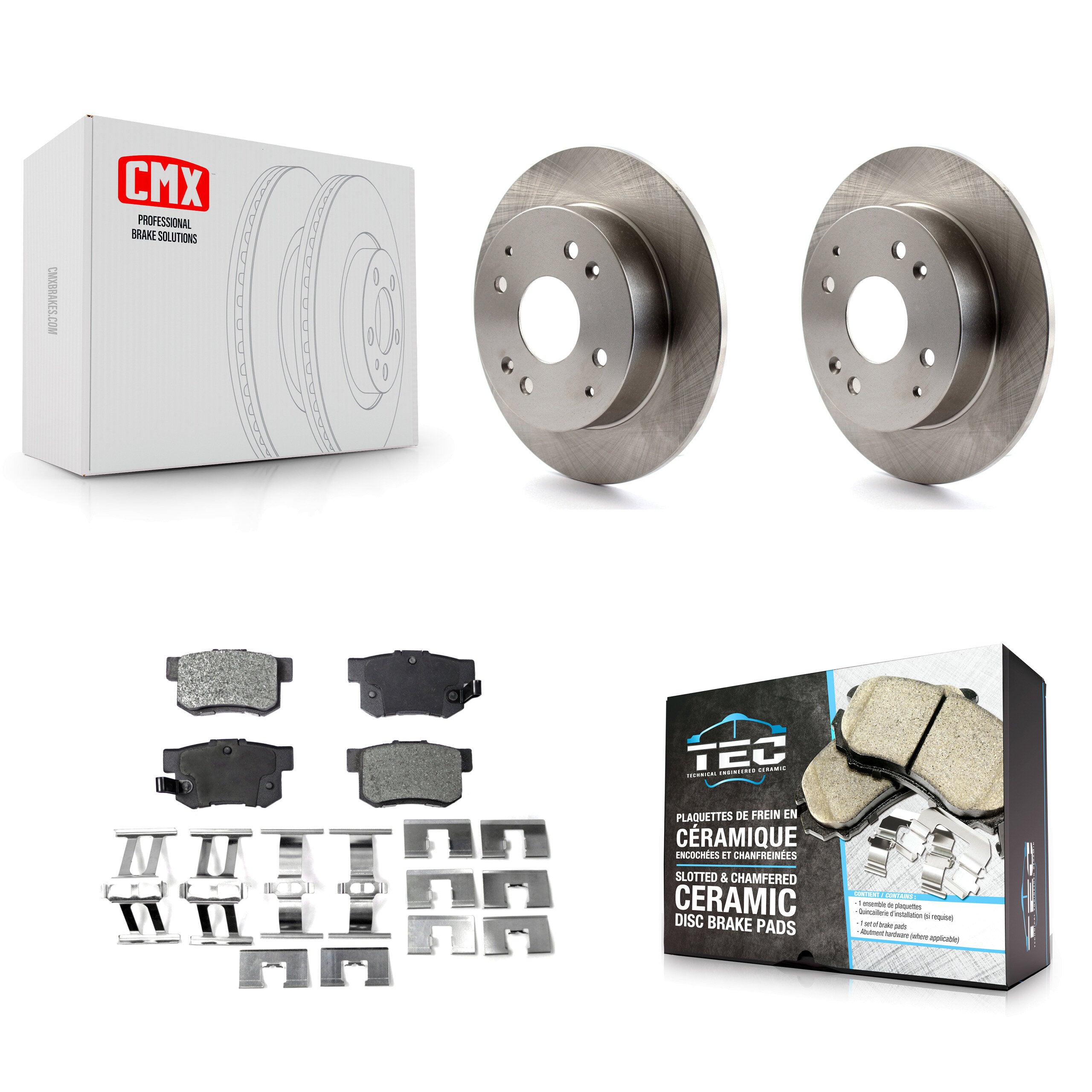 Transit Auto K8T-101834 Disc Brake Kit for 1998-2002 Acura CL, Honda Accord - Rear product image