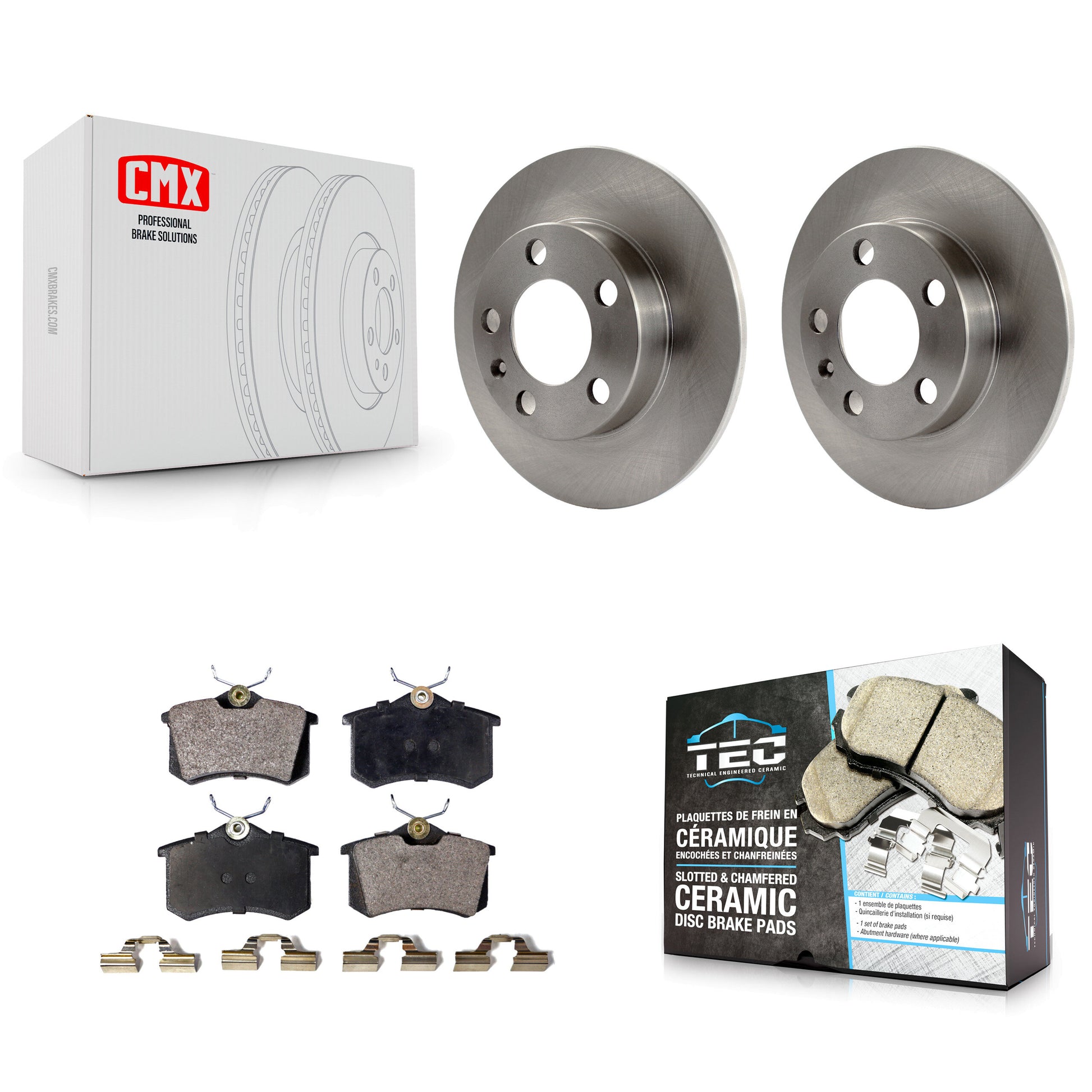 Transit Auto K8T-101842 Disc Brake Kit for 1998-2010 Volkswagen Golf City, Volkswagen Jetta City, Volkswagen Jetta & more - Rear product image