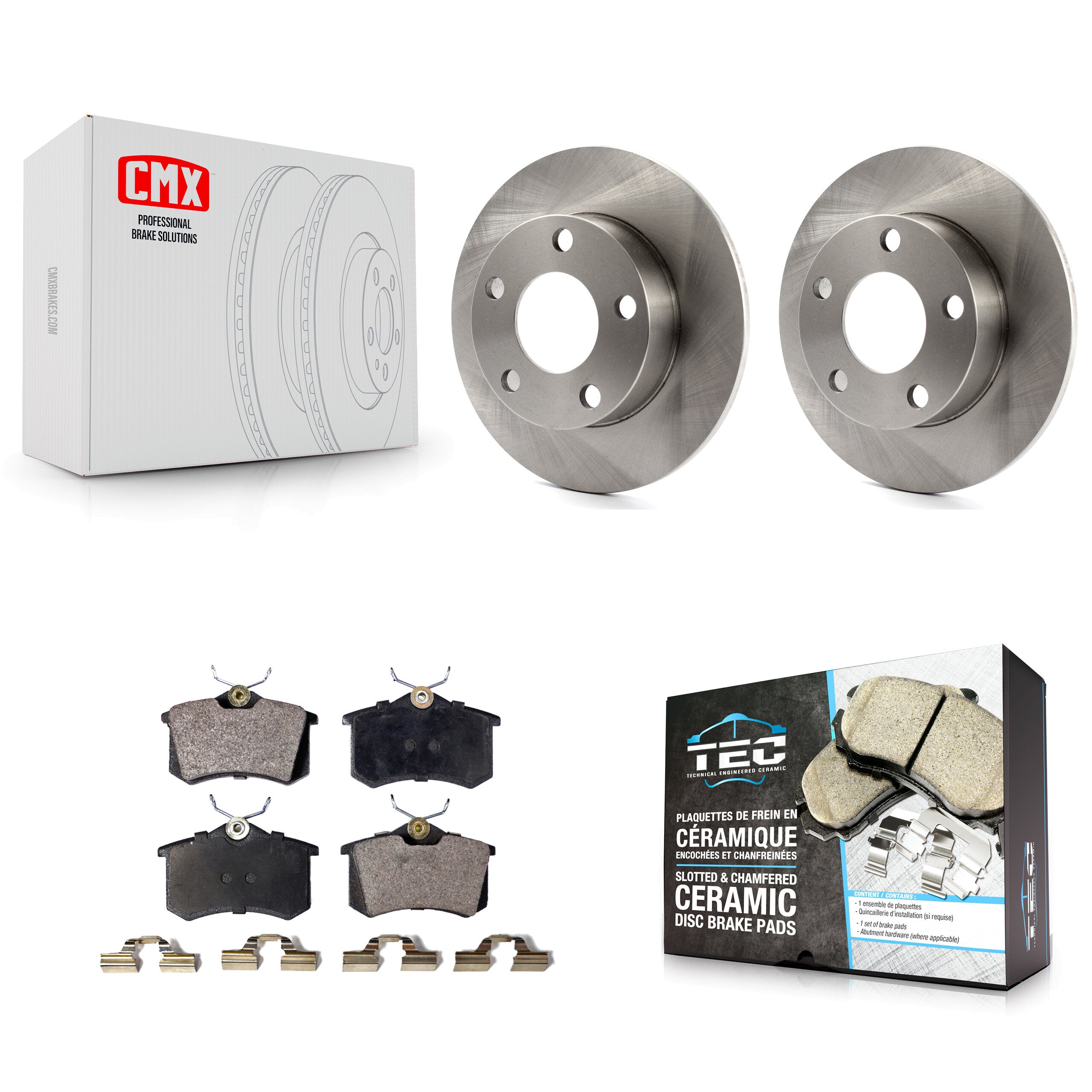 Transit Auto K8T-101852 Disc Brake Kit for 1999-2005 Volkswagen Passat, Audi A4, Audi A4 Quattro - Rear product image