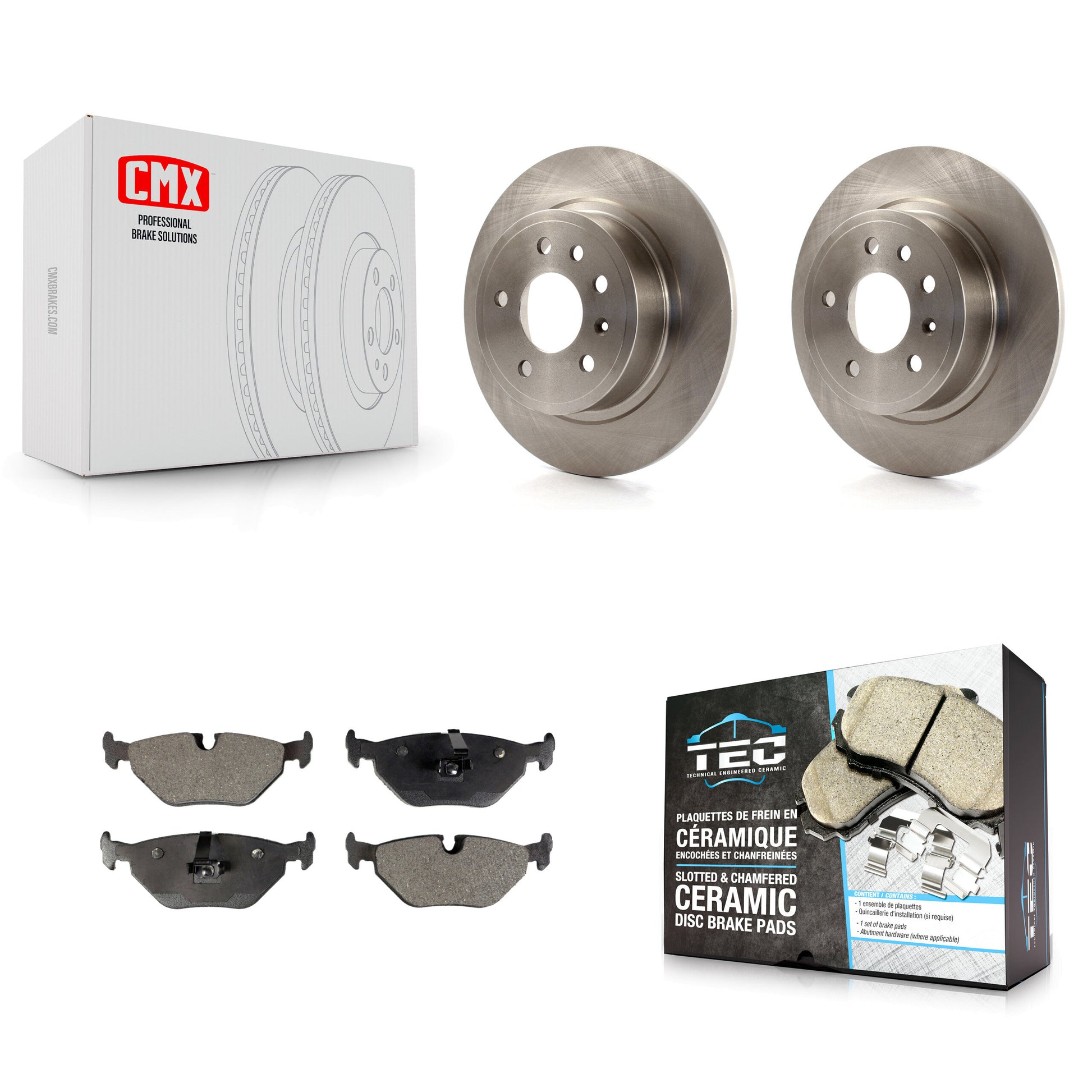 Transit Auto K8T-101867 Disc Brake Kit for 1999-2009 Saab 9-5 - Rear product image