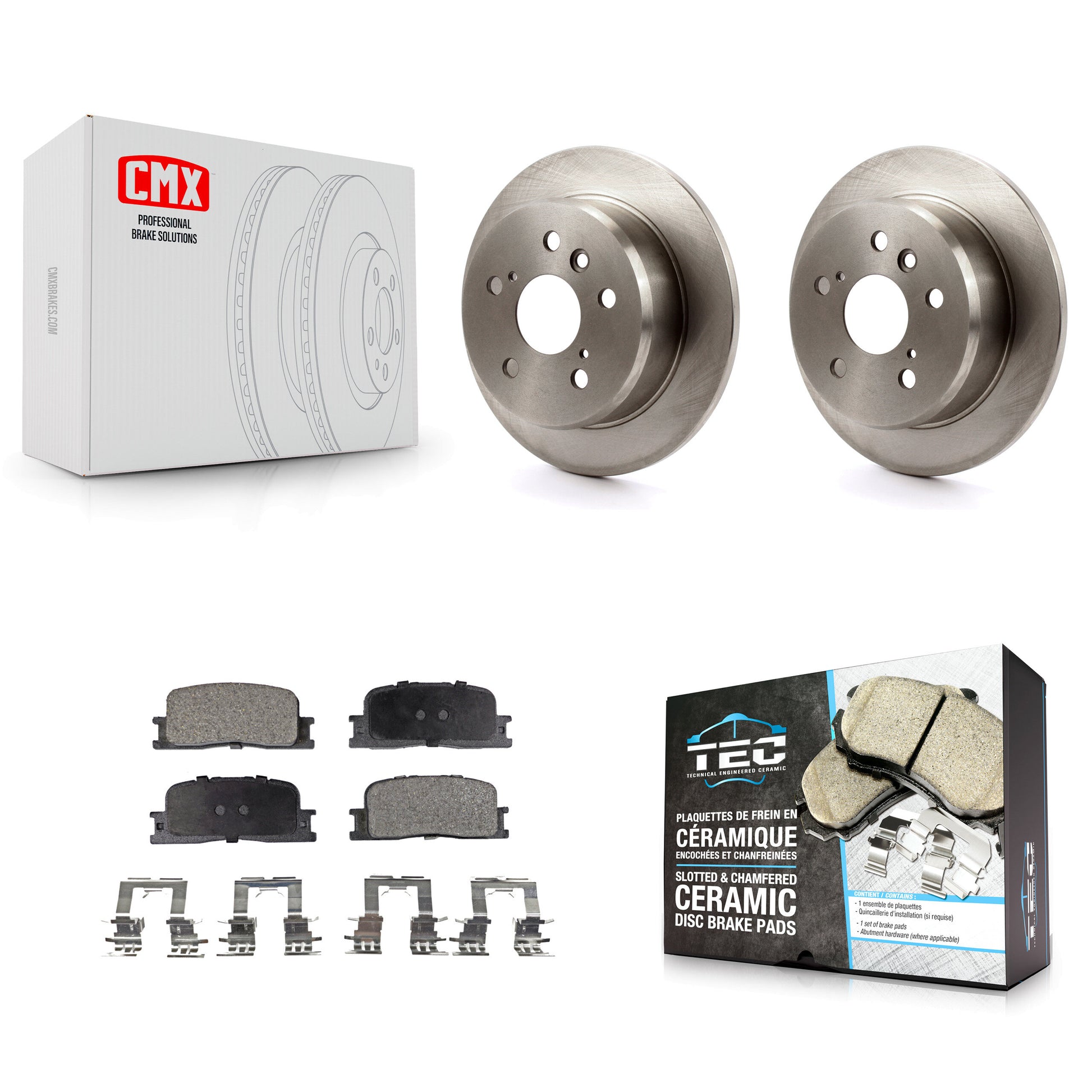 Transit Auto K8T-101871 Disc Brake Kit for 2002-2006 Lexus ES330, Lexus ES300, Toyota Camry - Rear product image