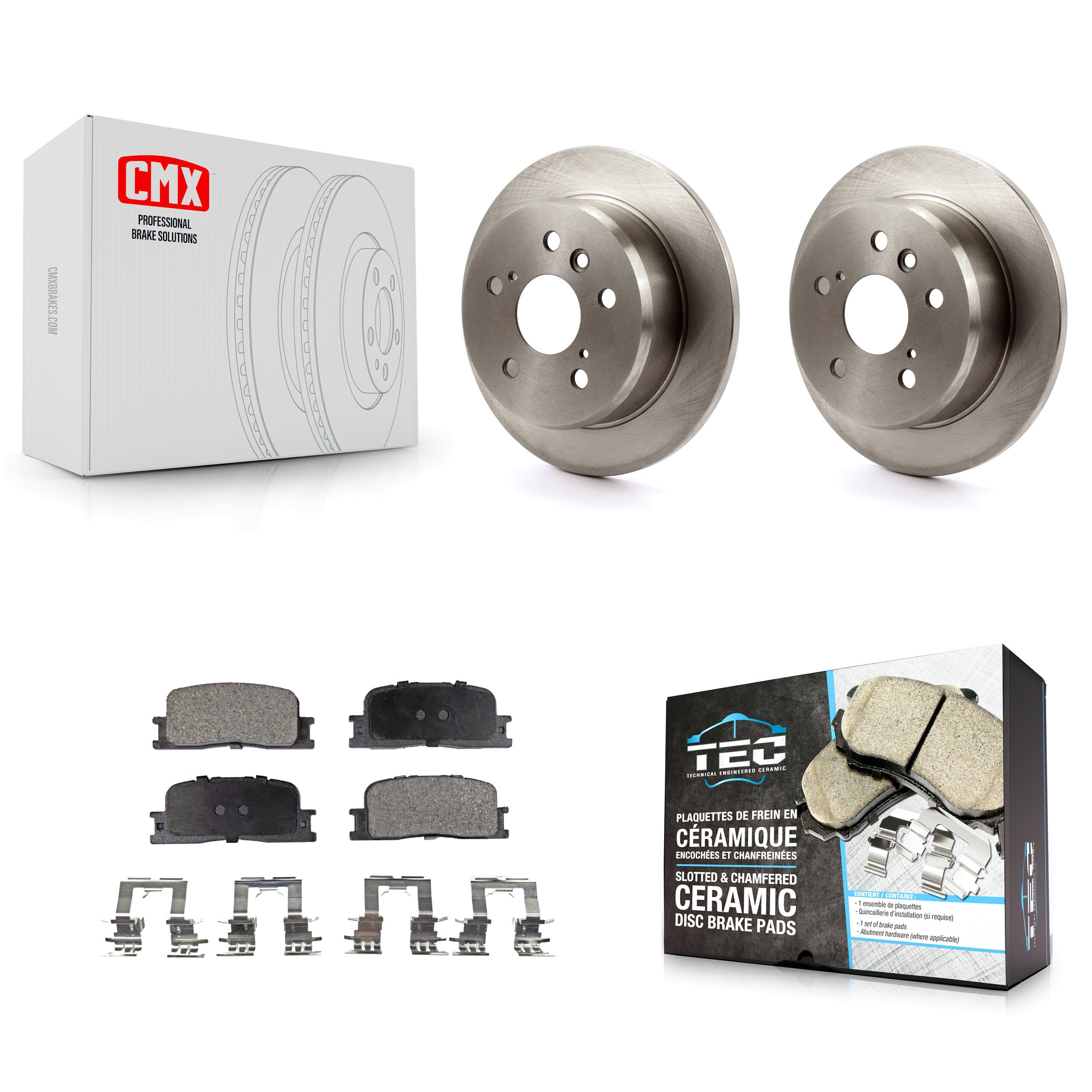 Transit Auto K8T-101871 Disc Brake Kit for 2002-2006 Lexus ES330, Lexus ES300, Toyota Camry - Rear product image