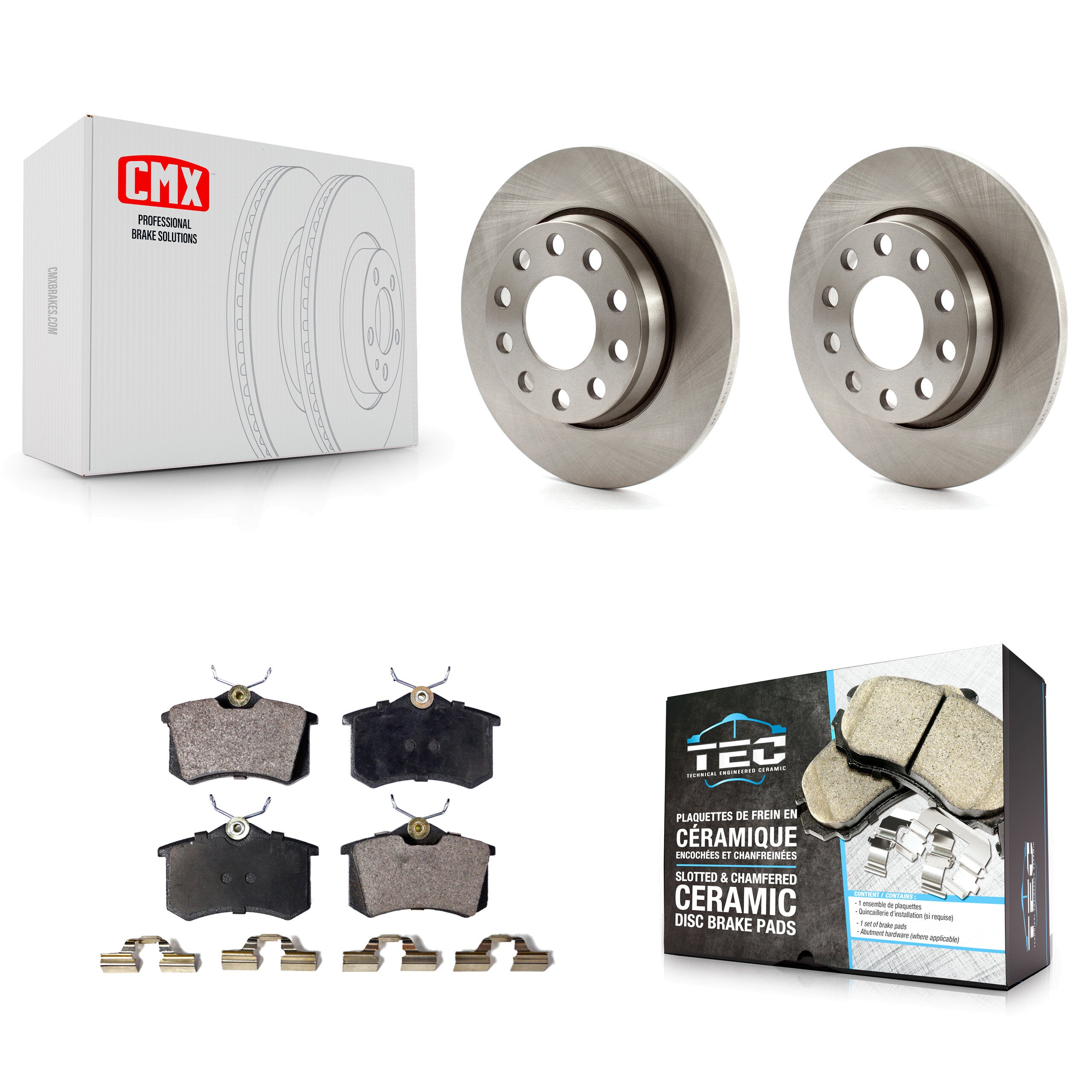 Transit Auto K8T-101880 Disc Brake Kit for 2005 Audi A4 - Rear product image