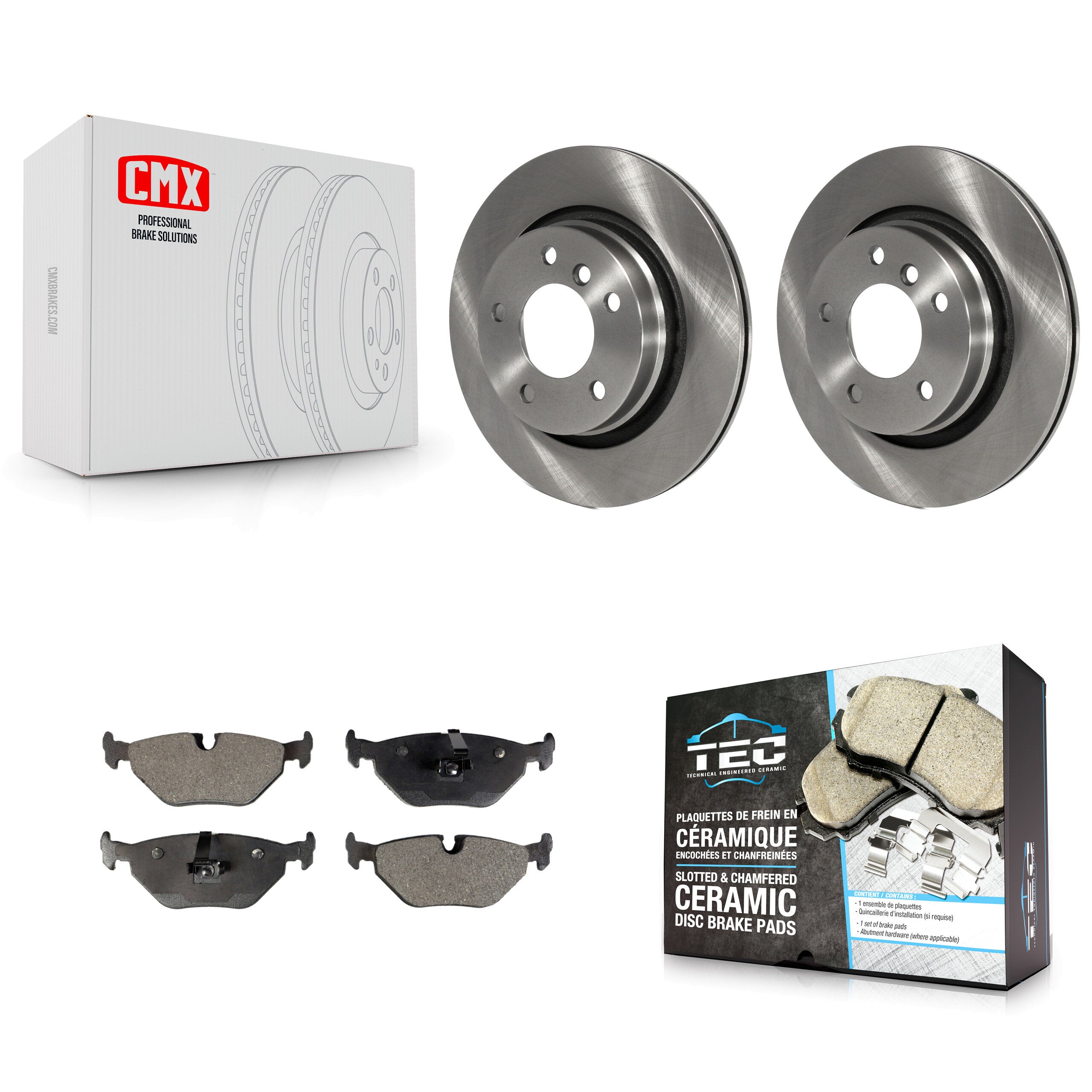 Transit Auto K8T-101885 Disc Brake Kit for 1996-2006 BMW 325Ci, BMW 325i, BMW 323Ci & more - Rear product image
