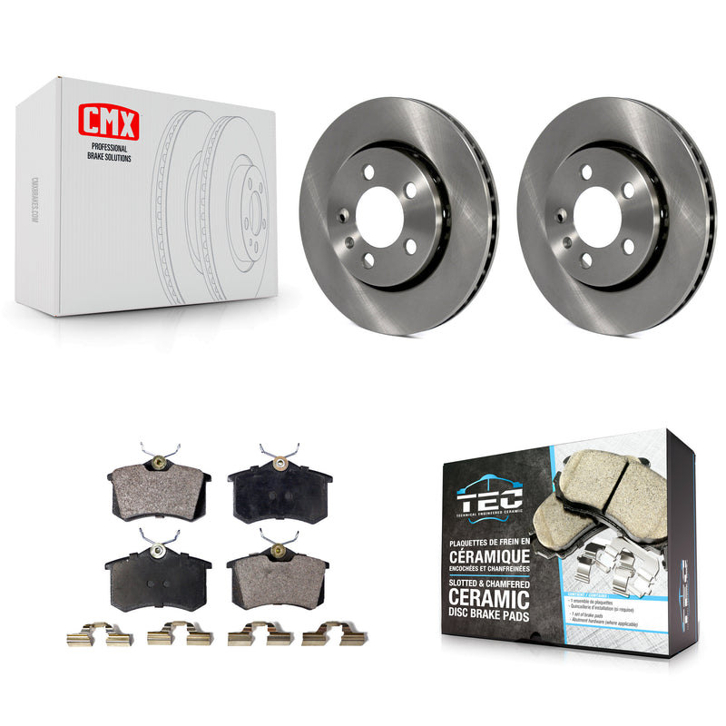 Transit Auto K8T-101887 Disc Brake Kit for 2000-2006 Volkswagen Jetta, Volkswagen R32, Volkswagen Golf & more - Rear product image