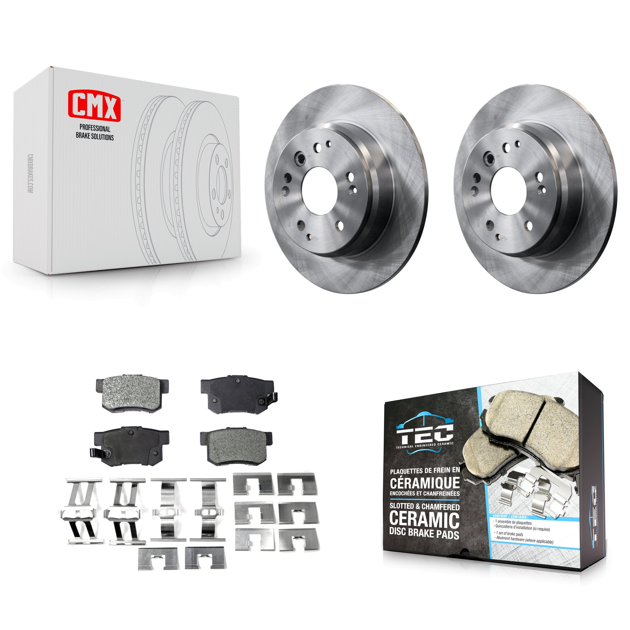 Transit Auto K8T-101889 Disc Brake Kit for 1999-2011 Honda Element, Acura TL - Rear product image