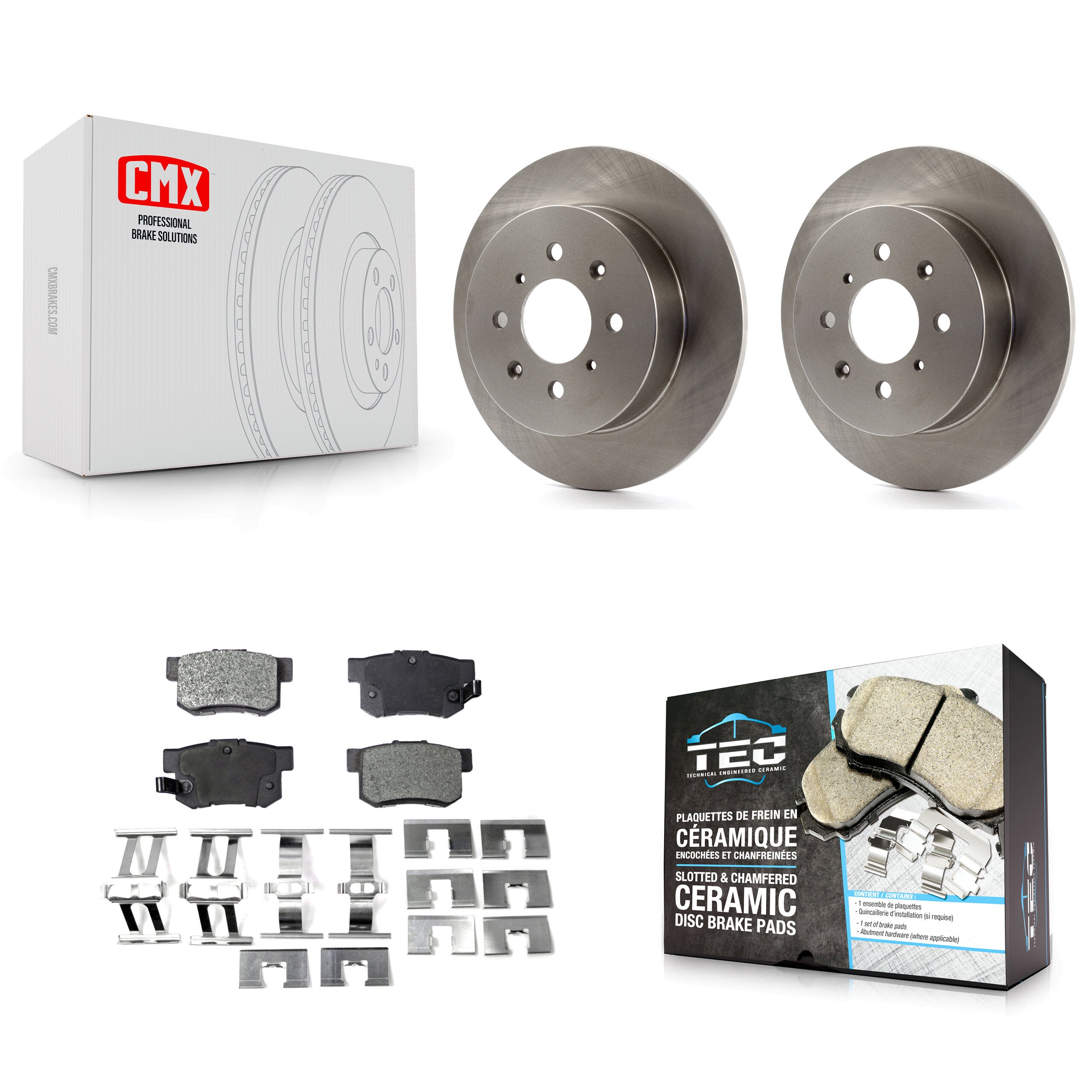 Transit Auto K8T-101896 Disc Brake Kit for 2001-2005 Honda Civic, Acura EL - Rear product image