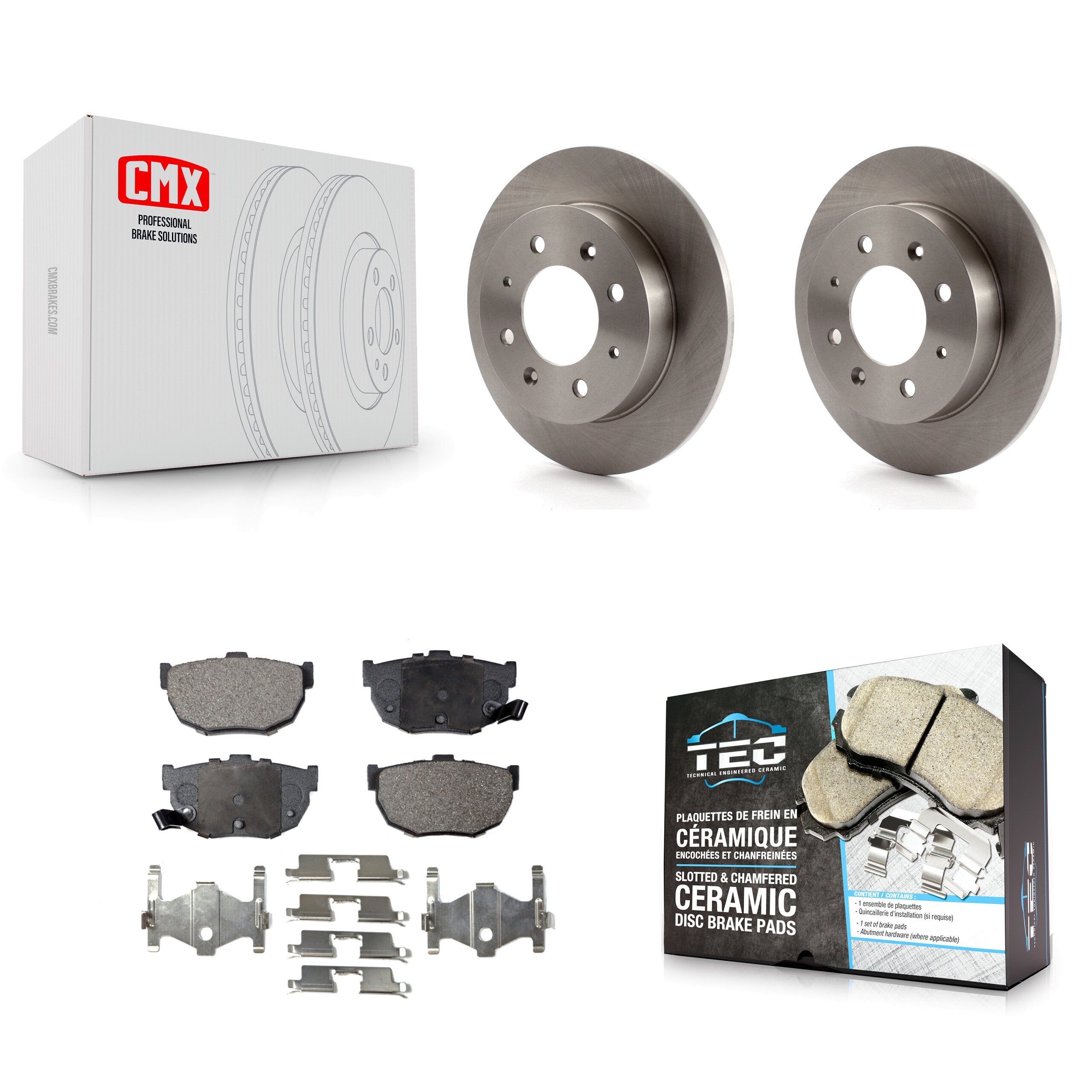 Transit Auto K8T-101939 Disc Brake Kit for 2004-2009 Kia Spectra, Kia Spectra5 - Rear product image