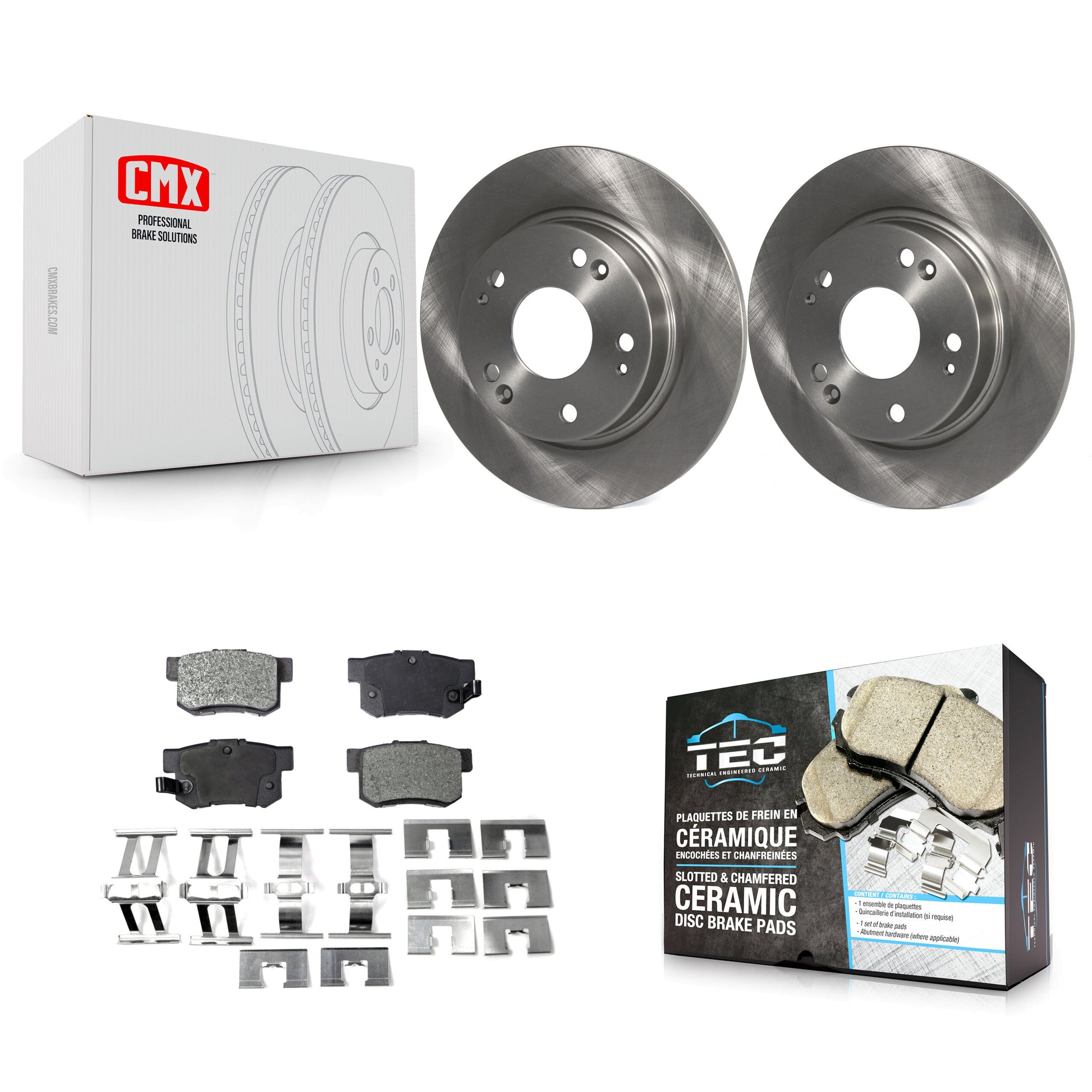 Transit Auto K8T-101943 Disc Brake Kit for 2006-2015 Honda Civic, Acura ILX, Acura CSX - Rear product image