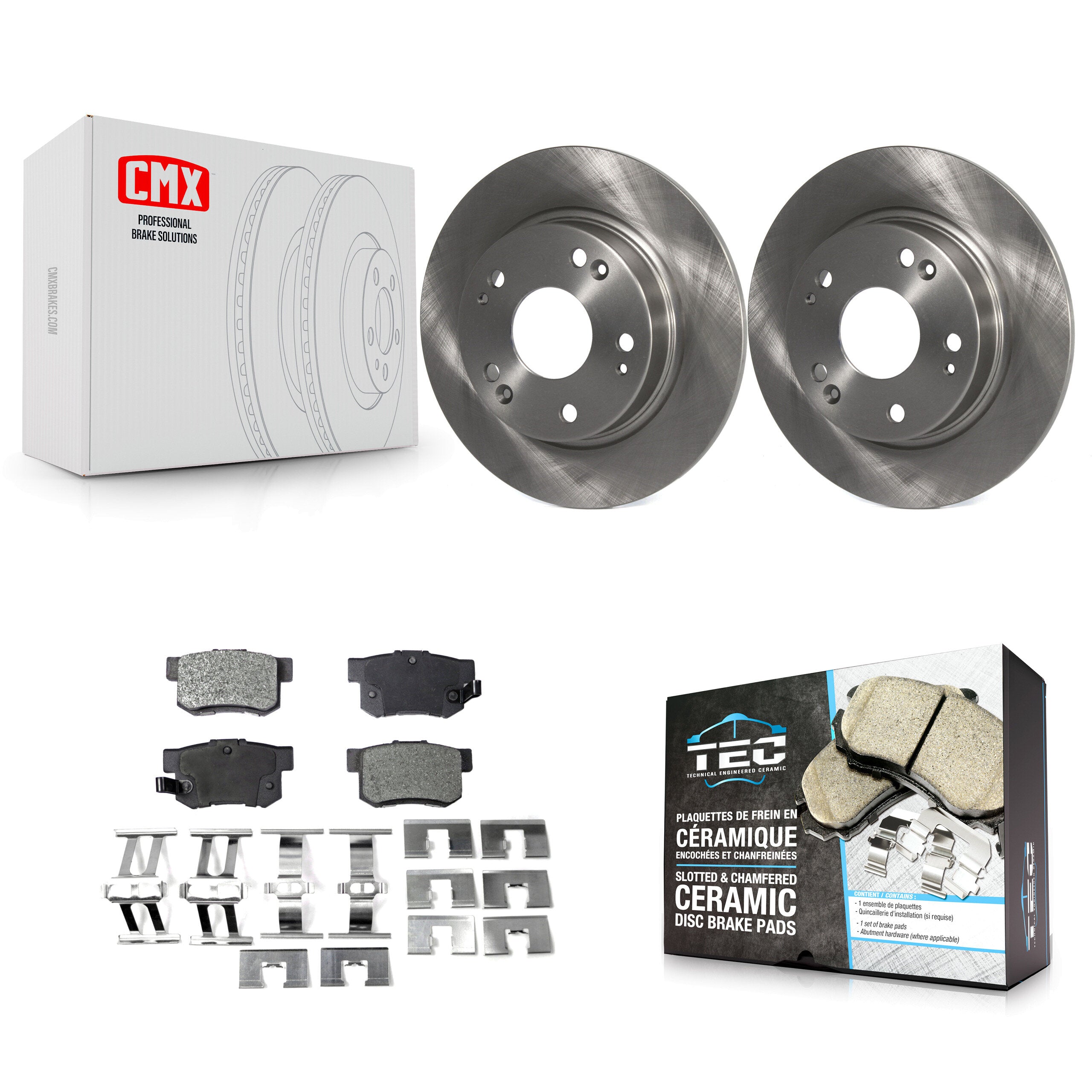 Transit Auto K8T-101943 Disc Brake Kit for 2006-2015 Honda Civic, Acura ILX, Acura CSX - Rear product image