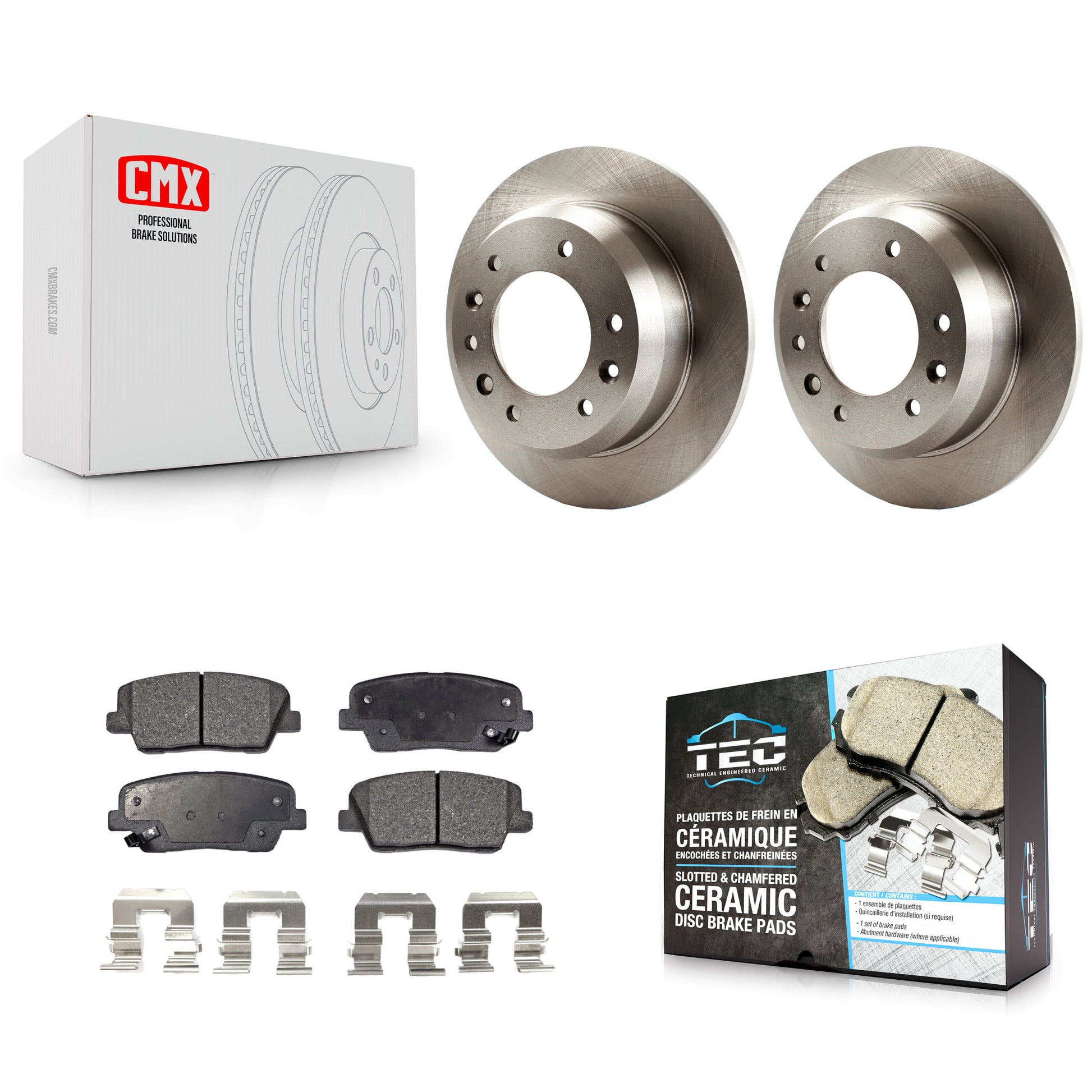 Transit Auto K8T-101956 Disc Brake Kit for 2006-2014 Kia Sedona, Hyundai Entourage - Rear product image
