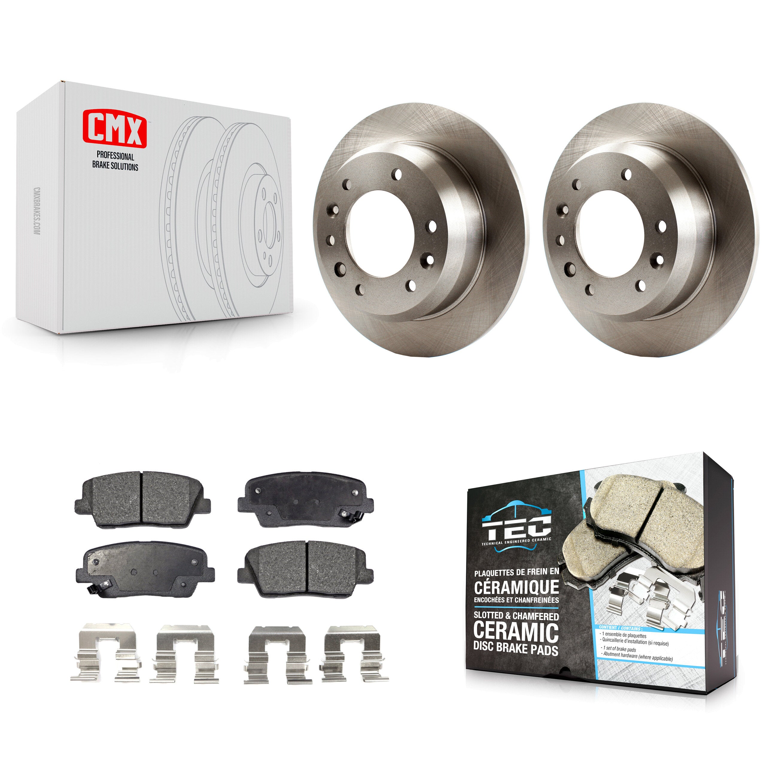 Transit Auto K8T-101956 Disc Brake Kit for 2006-2014 Kia Sedona, Hyundai Entourage - Rear product image