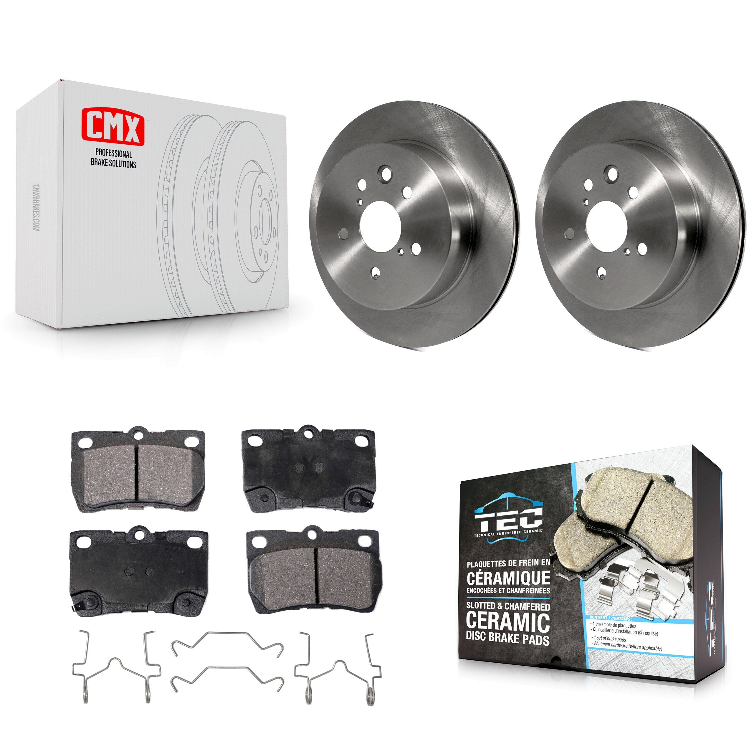 Transit Auto K8T-101967 Disc Brake Kit for 2006-2013 Lexus IS350, Lexus IS250, Lexus GS460 & more - Rear product image