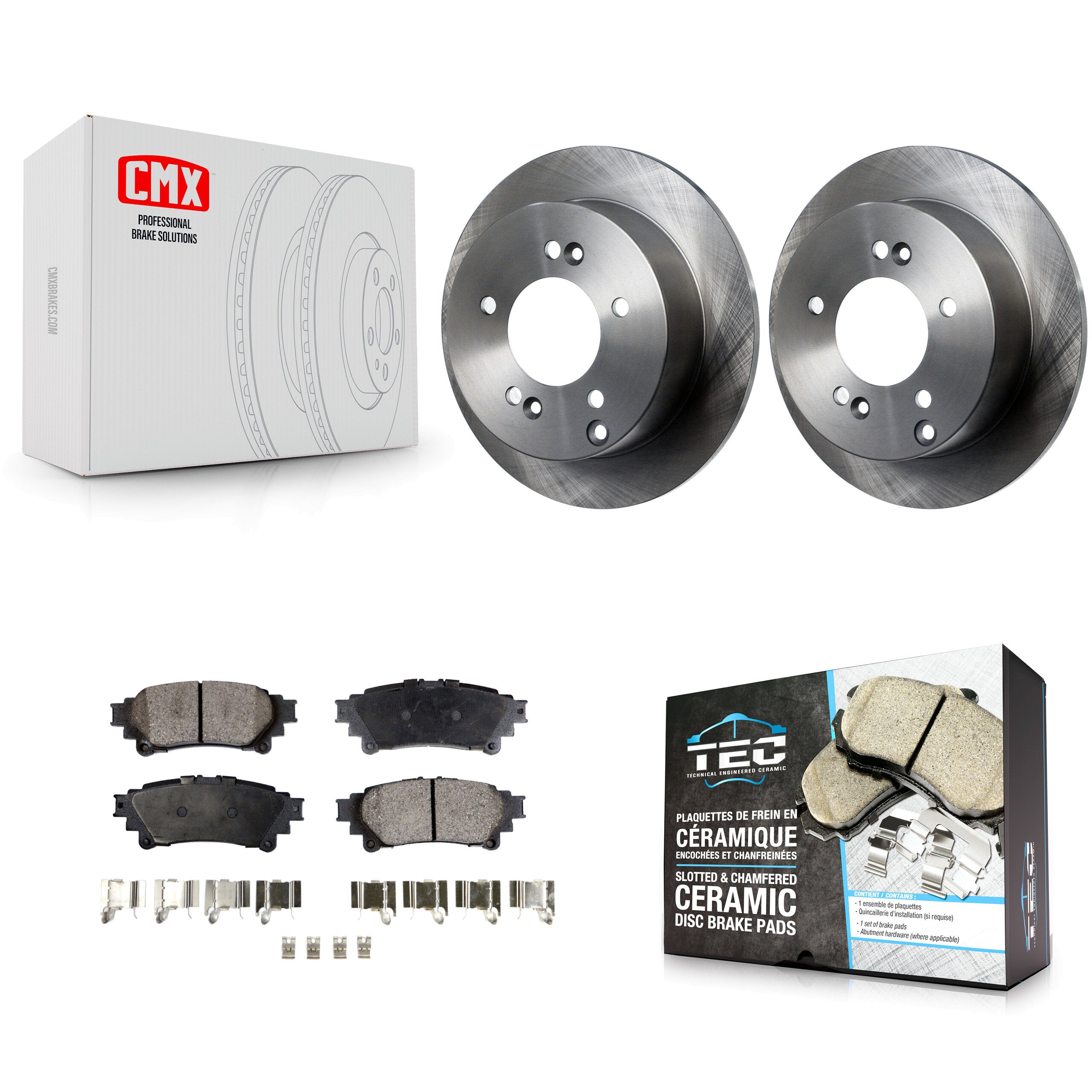 Transit Auto K8T-101970 Disc Brake Kit for 2014-2015 Lexus IS250 - Rear product image