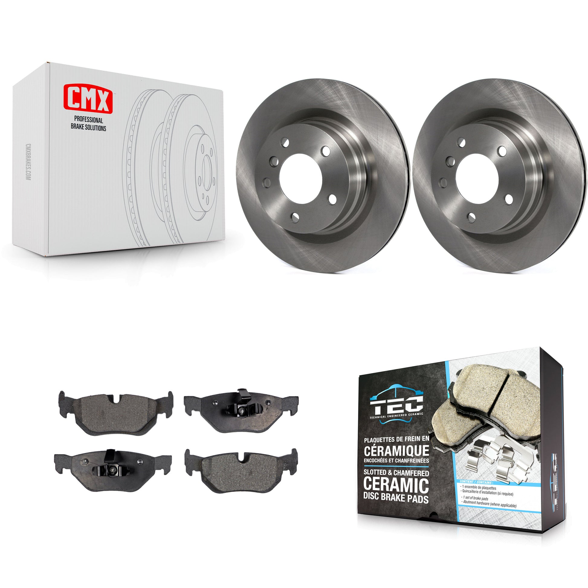 Transit Auto K8T-101971 Disc Brake Kit for 2006-2013 BMW 328i, BMW 323i, BMW 325i - Rear product image
